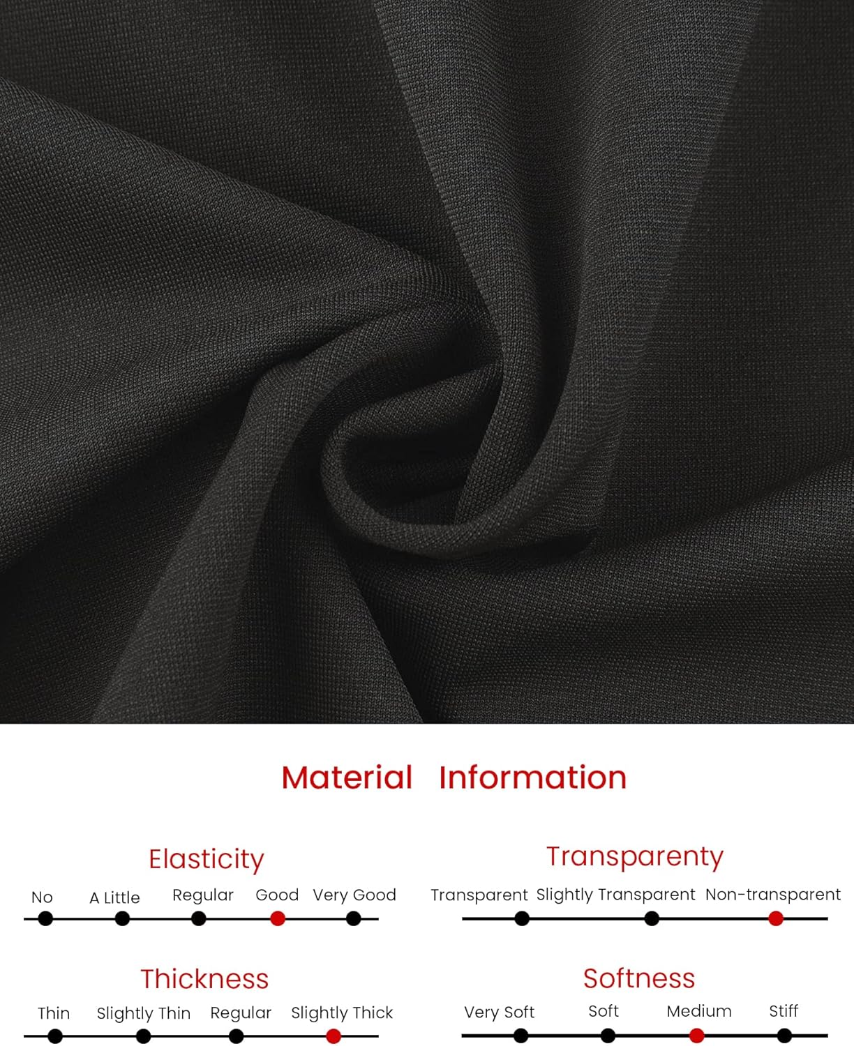 Women's Funeral Sheath Dress Knee Length Work Pencil Dresses - Image 5