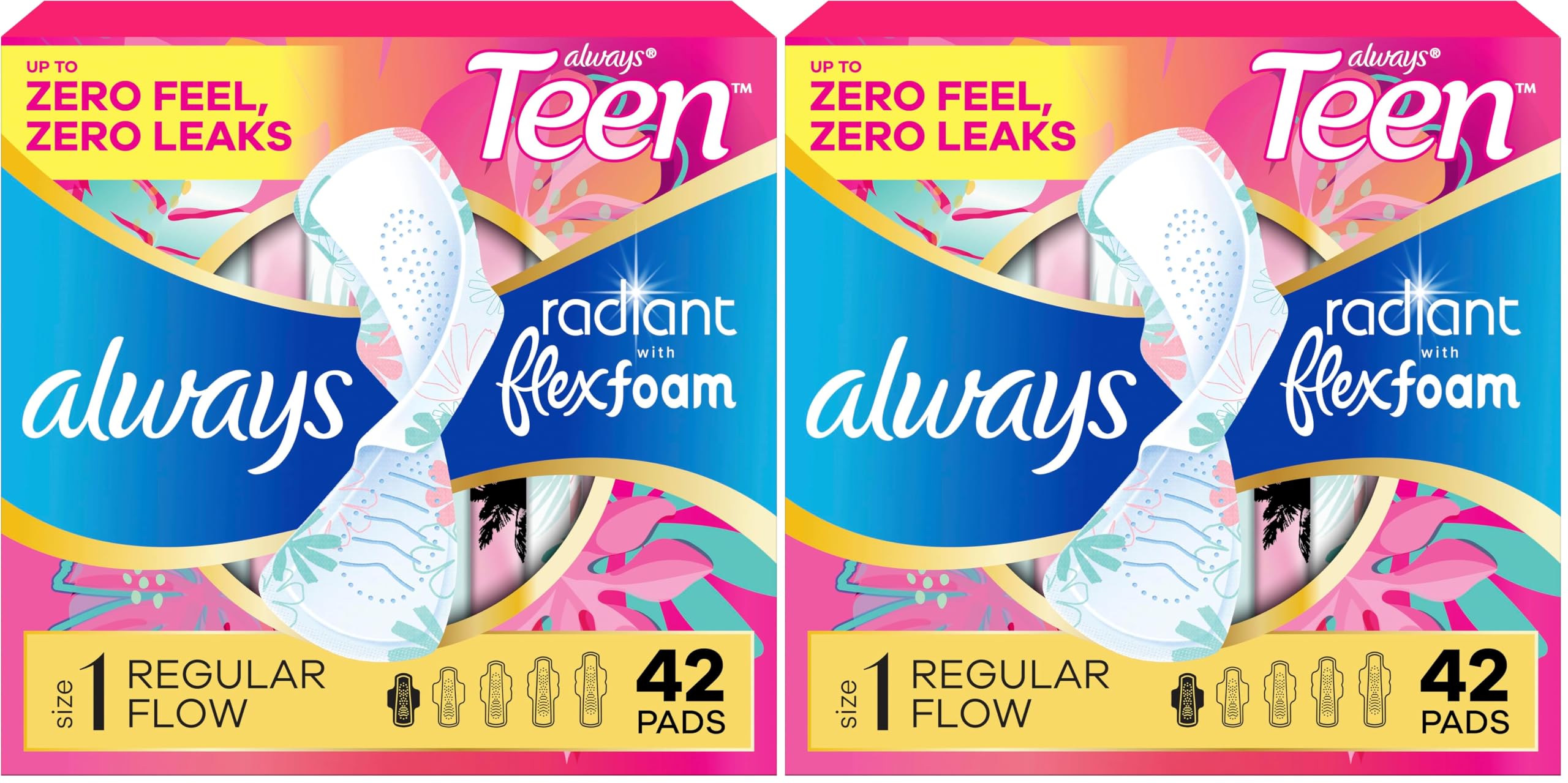Always Absorvente para Adolescente Tamanho 1 Regular com Abas, Sem ...