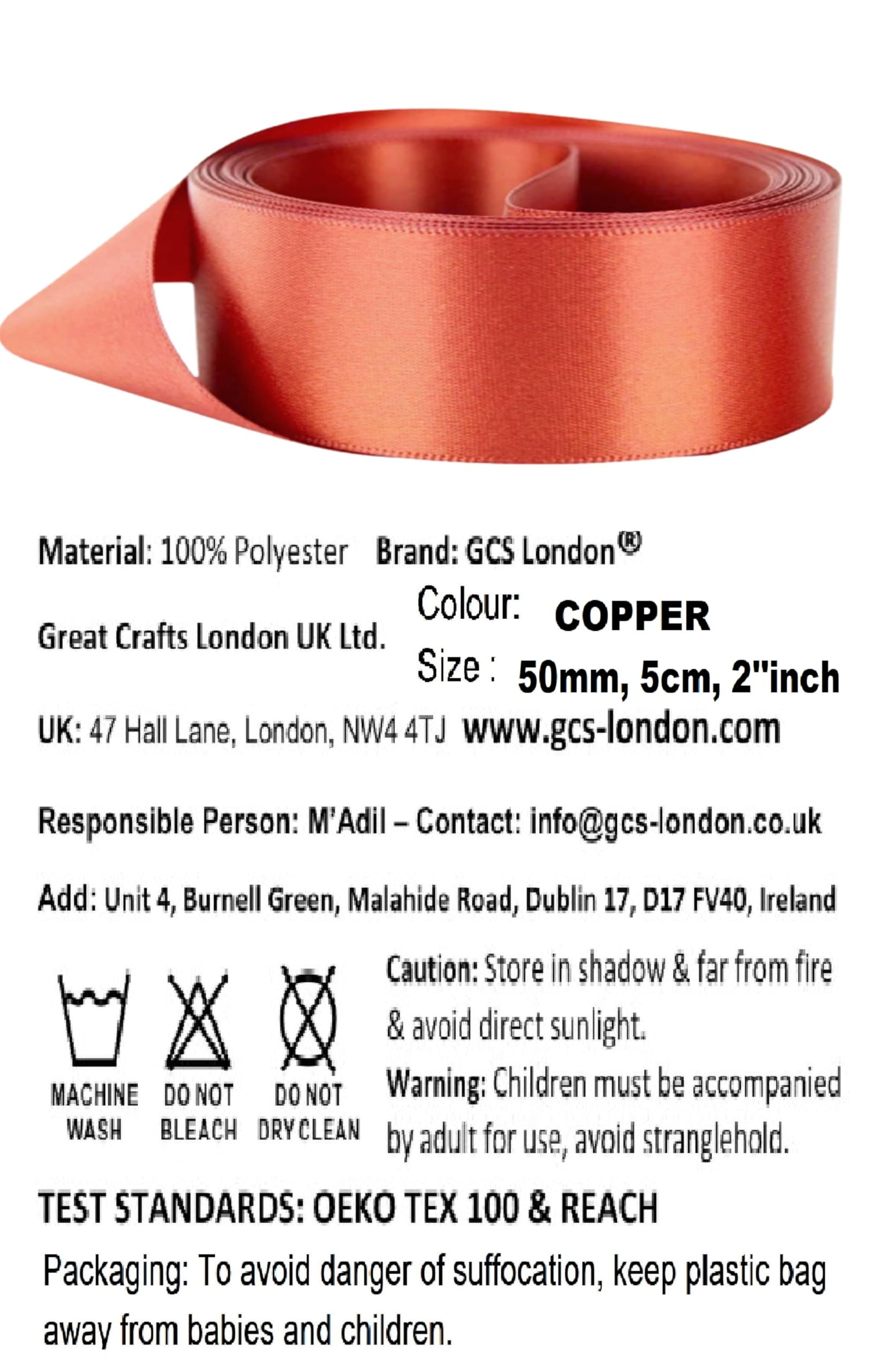 Double Sided Satin Ribbon 25mm x 10 Meters (Off White) for Gifts Wrap Sew Party, Decorations Events Dress Wedding Christmas Crafts, Bows Car, Balloons Hairs, DIY, Bouquets, Cake More — view 281