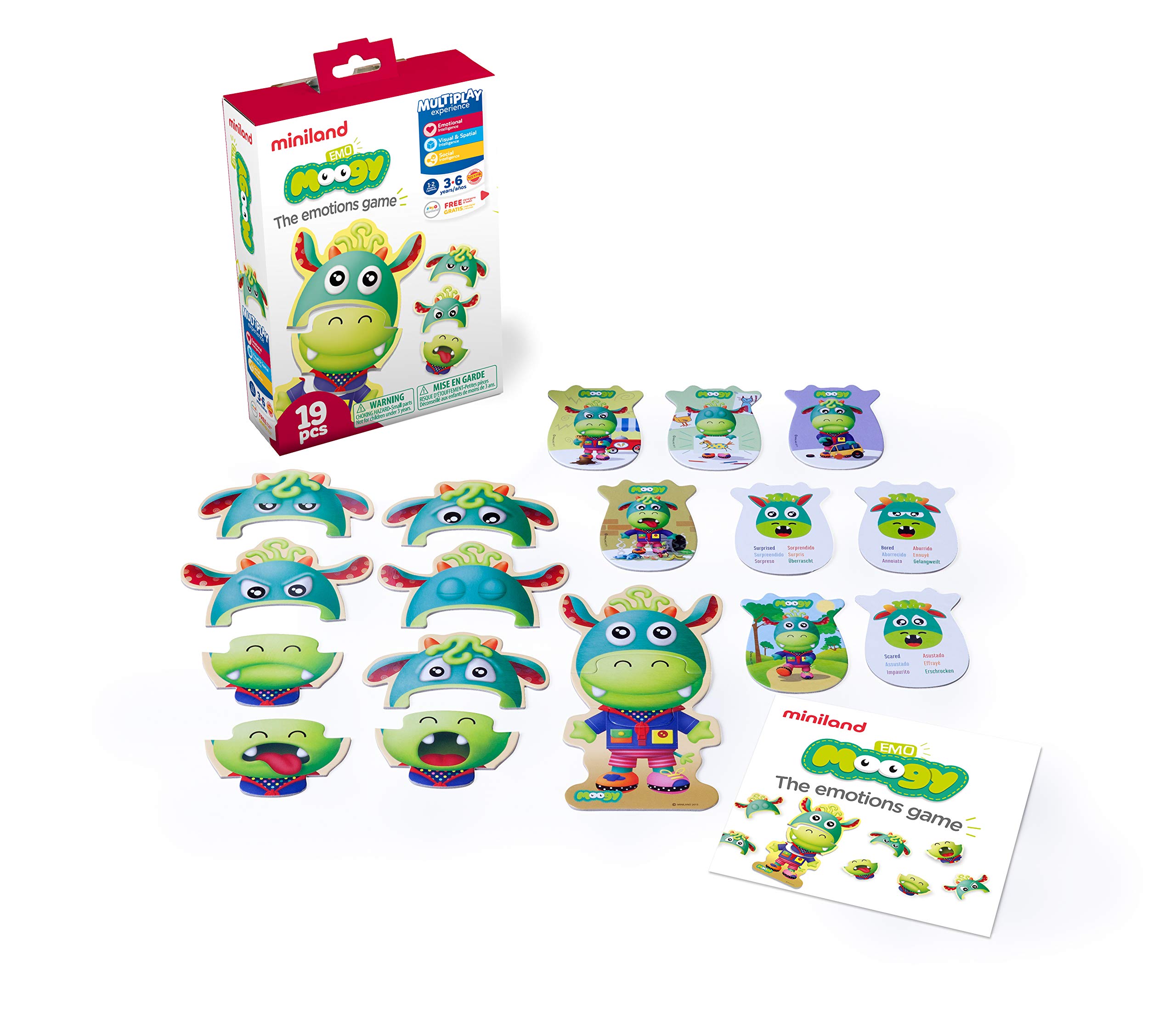 Amazon.com: Miniland Educational - Emo Moogy, The Emotions Board Game - Fun  Activity for Teaching Children About Their Feelings, Educational Playset  for Communication and Social Skills (96280) : Toys & Games
