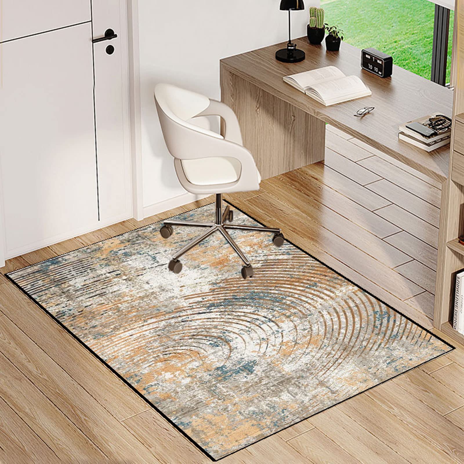 Single tree forest Office Chair MatοΌChair Mat For Hardwood Floors,Multi-Purpose Protector Chair Carpet For Home And Office