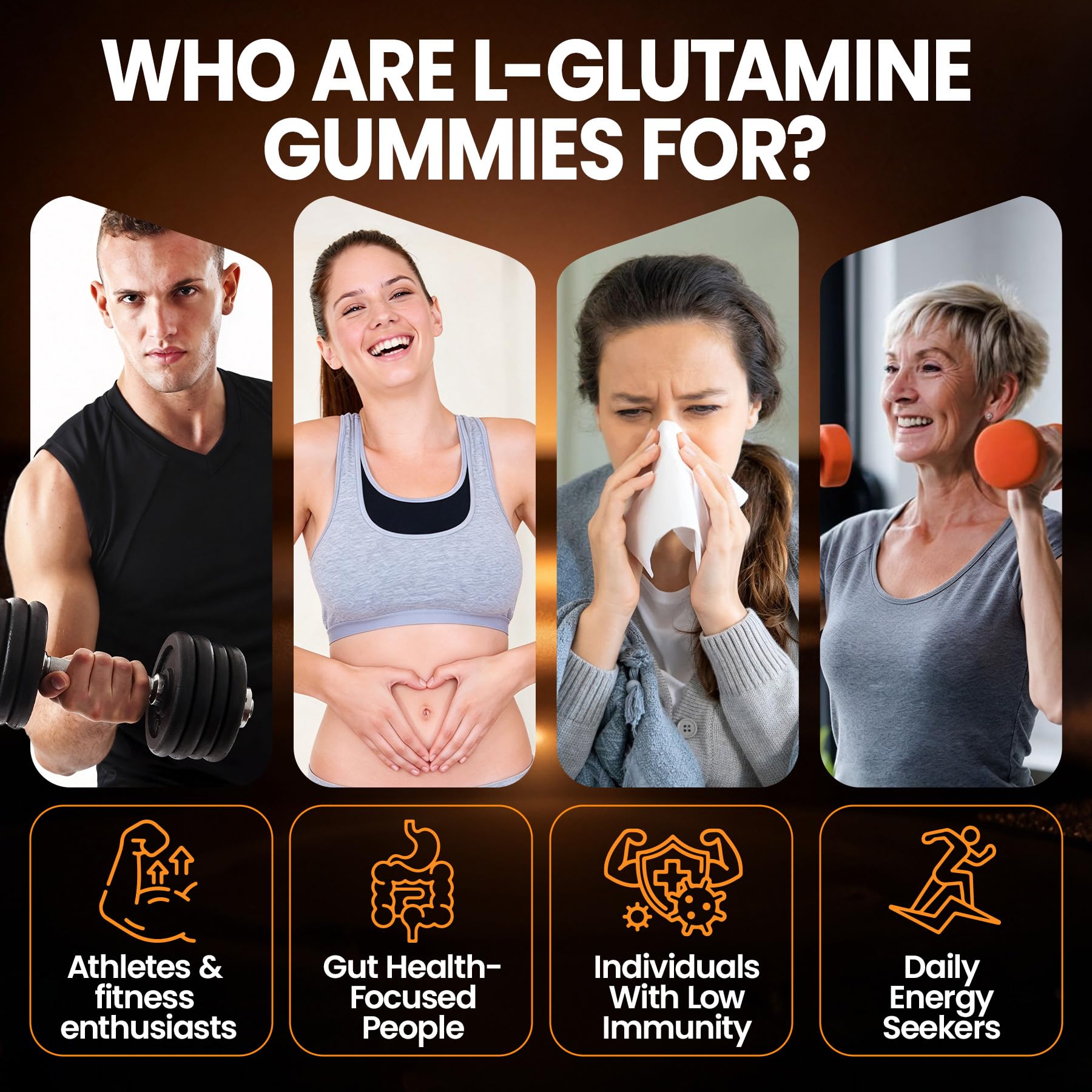 L-Glutamine 1000mg Gummies for Women & Men,Post-Workout Recovery Supplement — Amazon image 8