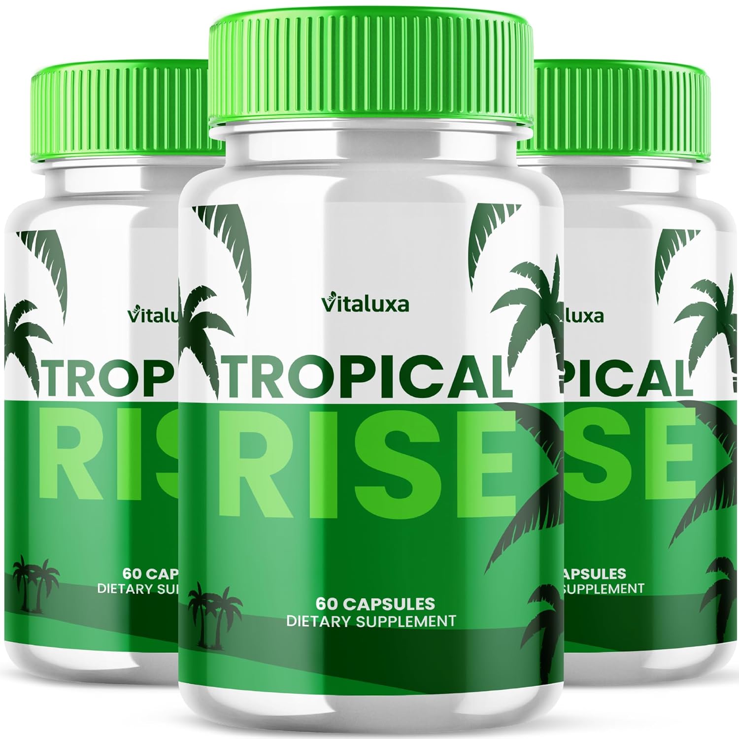  (3 Pacotes) Tropical Rise Pills: Suplemento Vitaminico Premium Tropicalrise de 1500g para Suporte ao Bem-Estar, Fórmula de Máxima Potência