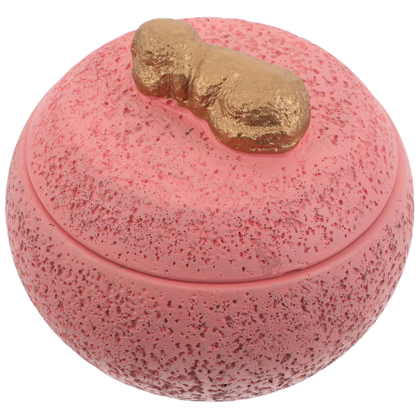 UKCOCO Urna per Ceneri di Cane in Cemento Rosa da 12oz Leggera e Portatile Design Elegante e Finitura Delicata per Ricordo e Dispersione delle Ceneri