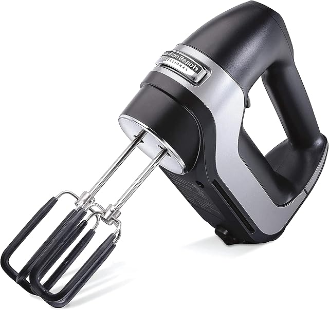 Hamilton Beach 62655-SAU 7-Speed Digital Electric Hand Mixer, Plastic, 200 W, Black
