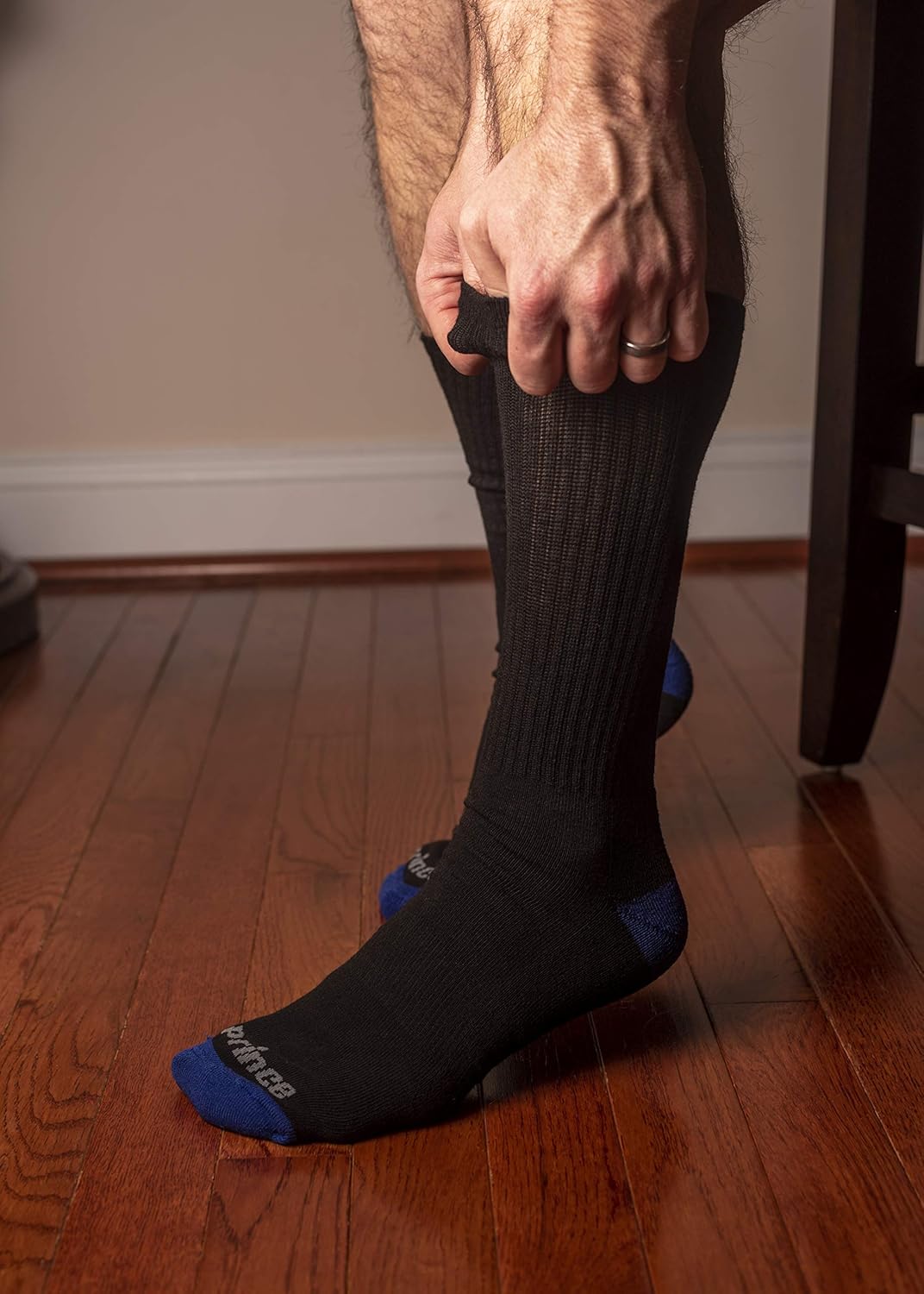 Prince Men's Crew Performance Athletic Socks for Running, Tennis, Pickleball and Casual Use (6 Pair Pack) (Men's Shoe Size 12-16 (US), Black) : Clothing, Shoes & Jewelry