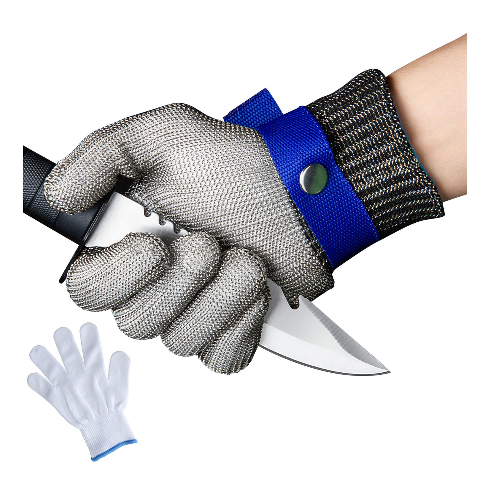 Fozobaiy Cut Resistant Gloves, Food Grade Level 9 Protection, Size M