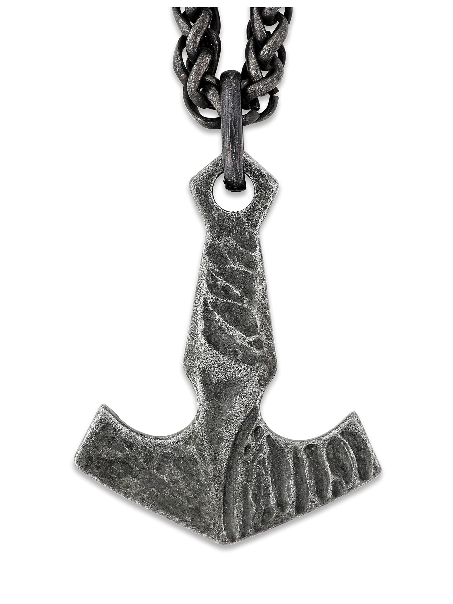 HAQUIL Viking Antique Symbol Amulet Pendant Necklace, Norse Jewelry Gift for Men