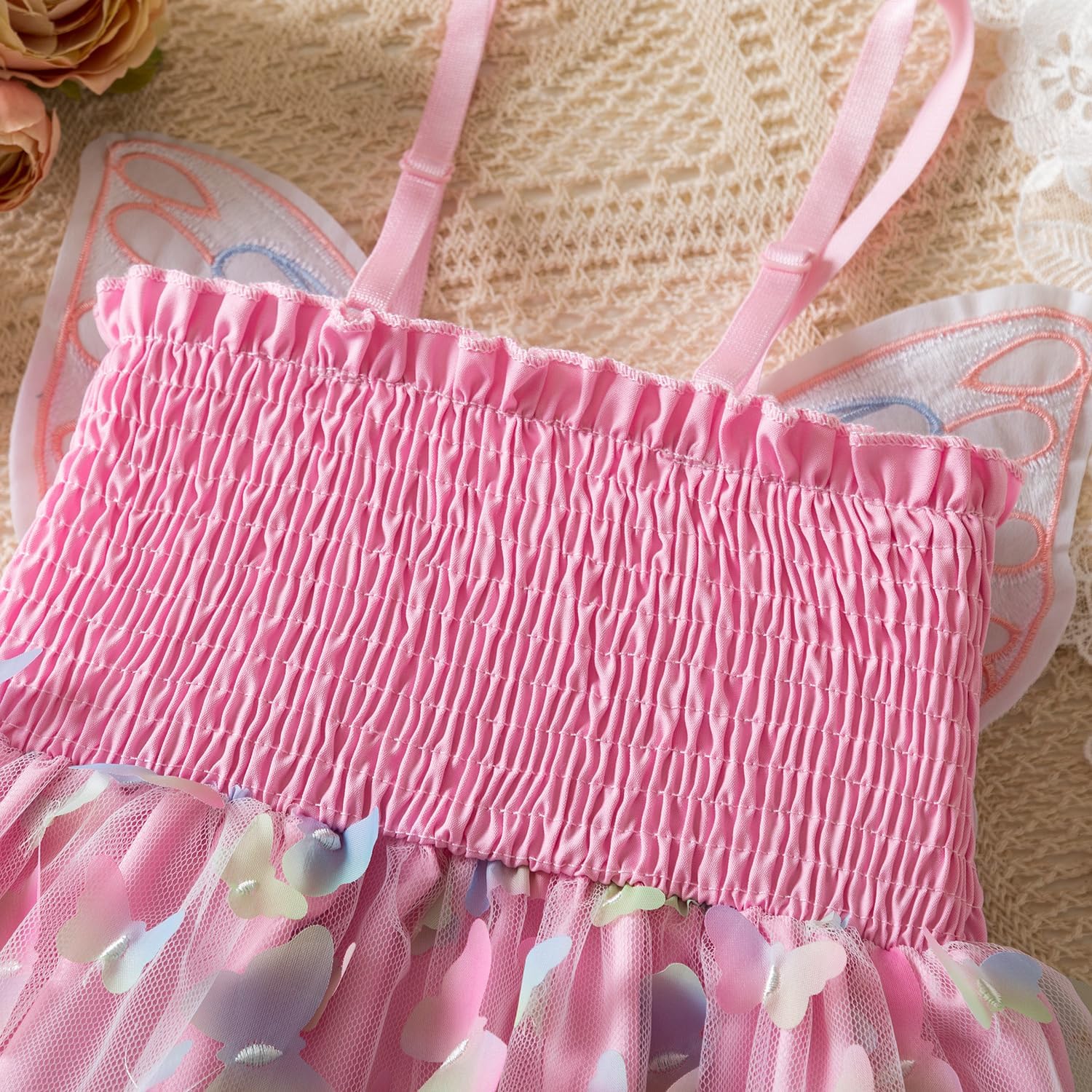 NNJXD Flower Girl Embroidery Dress Little Princess Tie Bowknot Summer Casual Dresses - Image 2