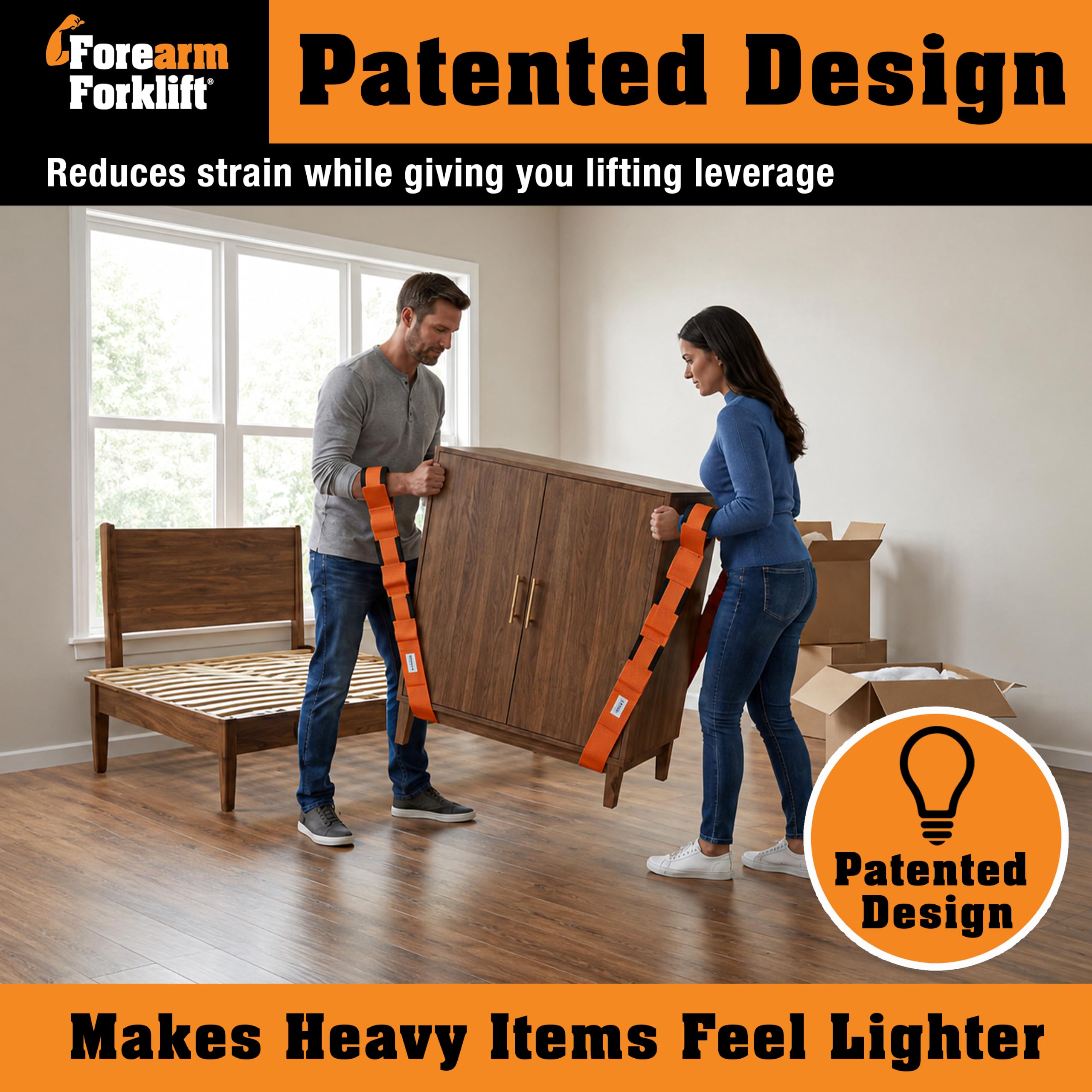 Heavy Duty Furniture Moving Straps - 800 lb Capacity -3