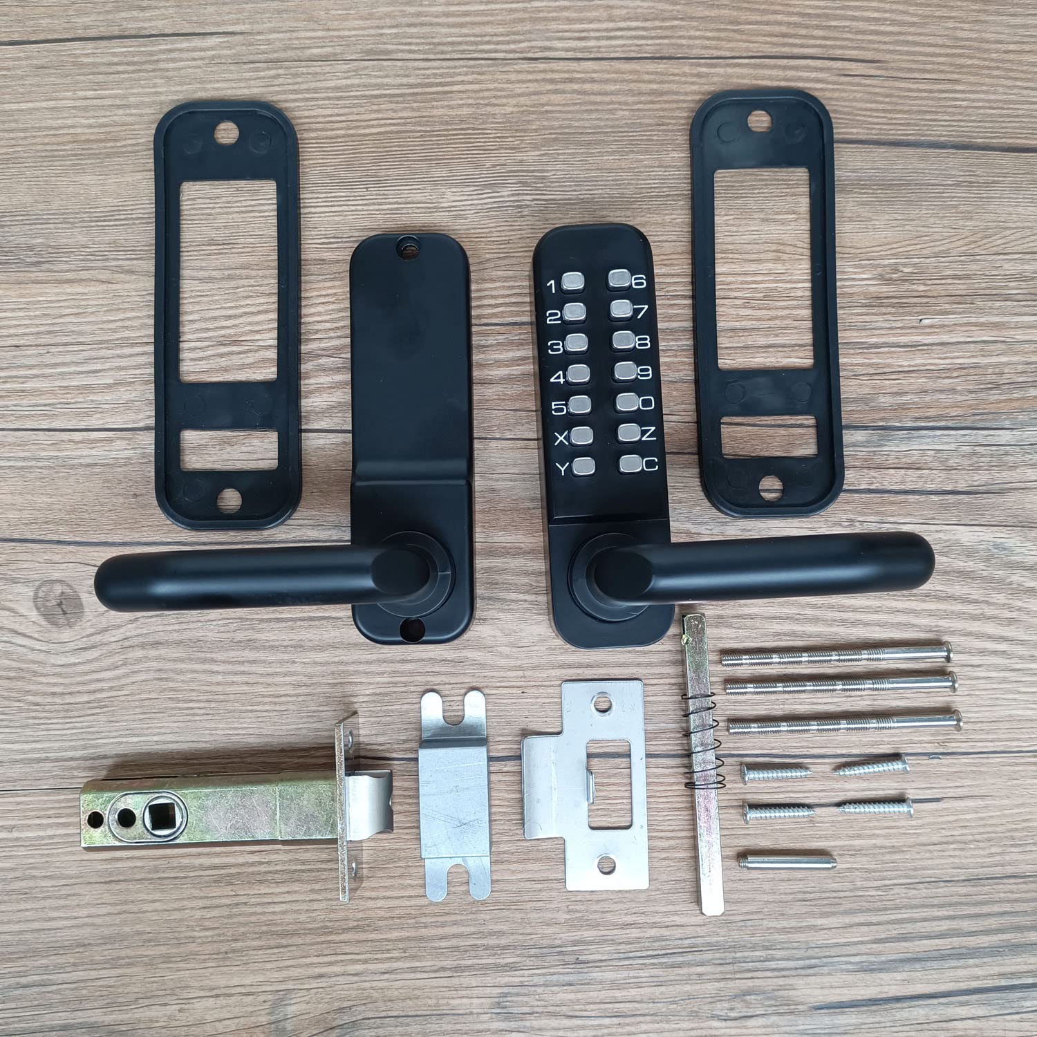 Codelocks Serrure de porte étanche avec bouton-poussoir numérique, sans clé, alliage de zinc - noir