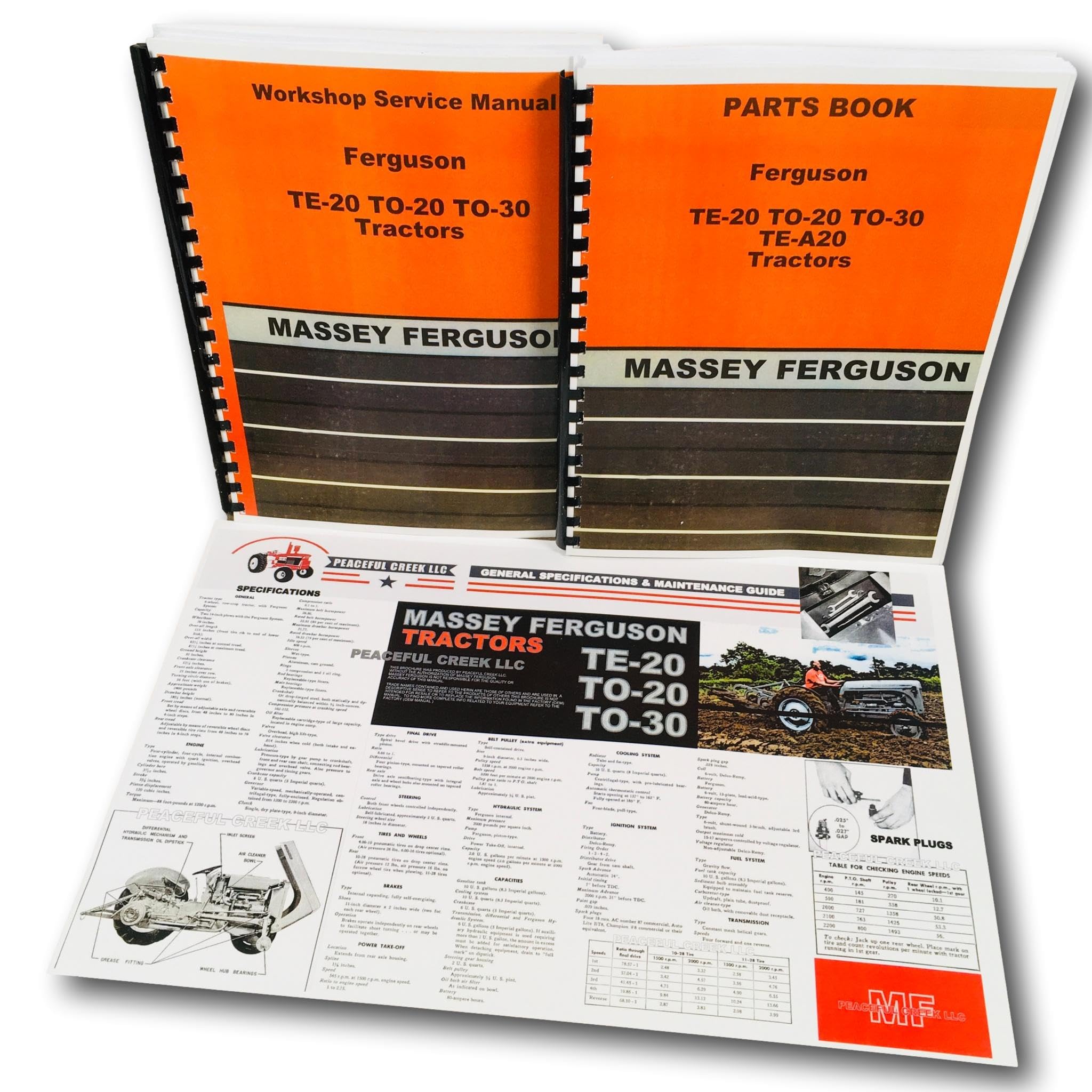 Harry Massey Ferguson To-30 To-20 Te-20 Tractor Service Repair Parts Manual Book Misc.