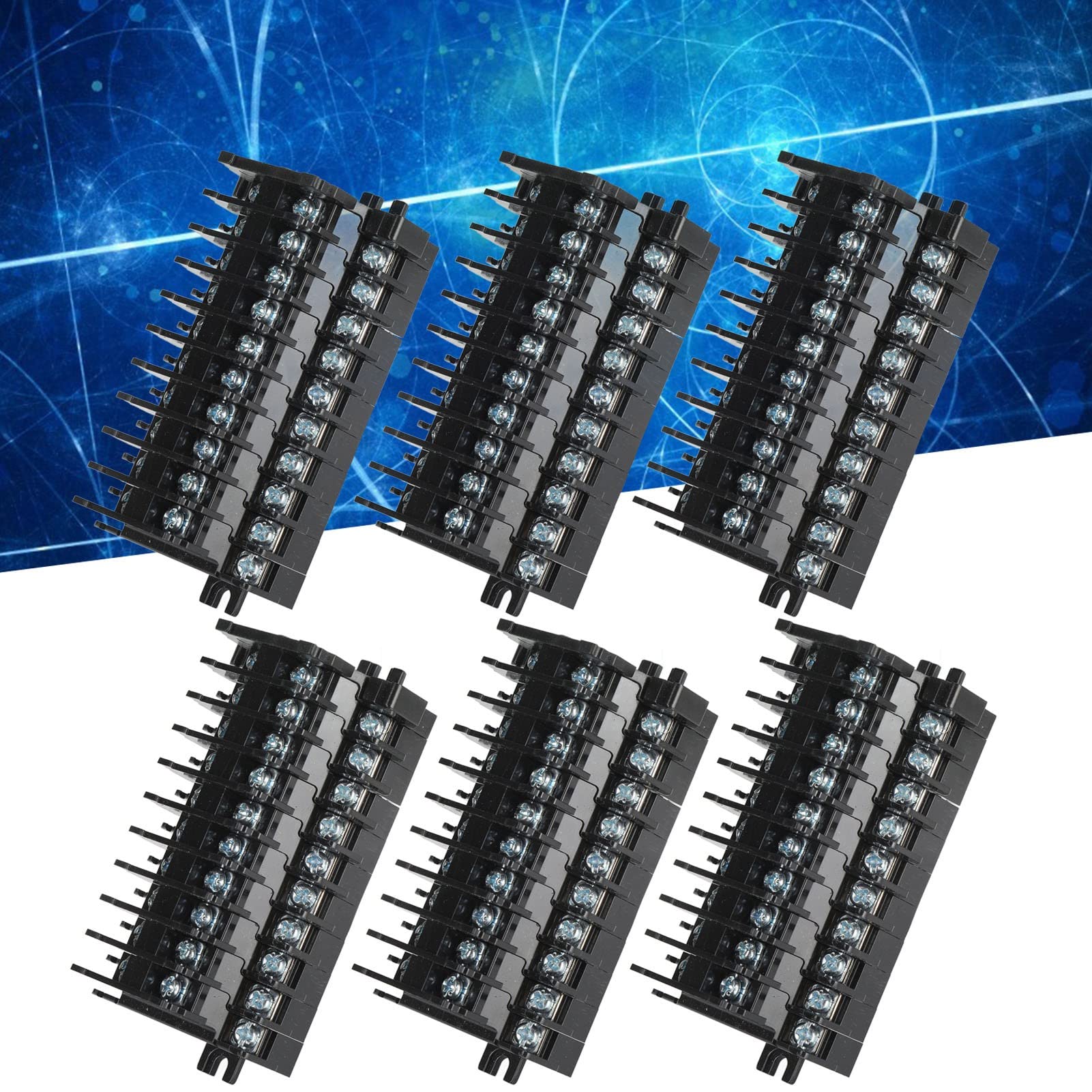 Morsettiera a Vite TBD‑10 Combinazione Doppio Strato in Rame 10A/600V Terminali Connettore Morsettiera PCB