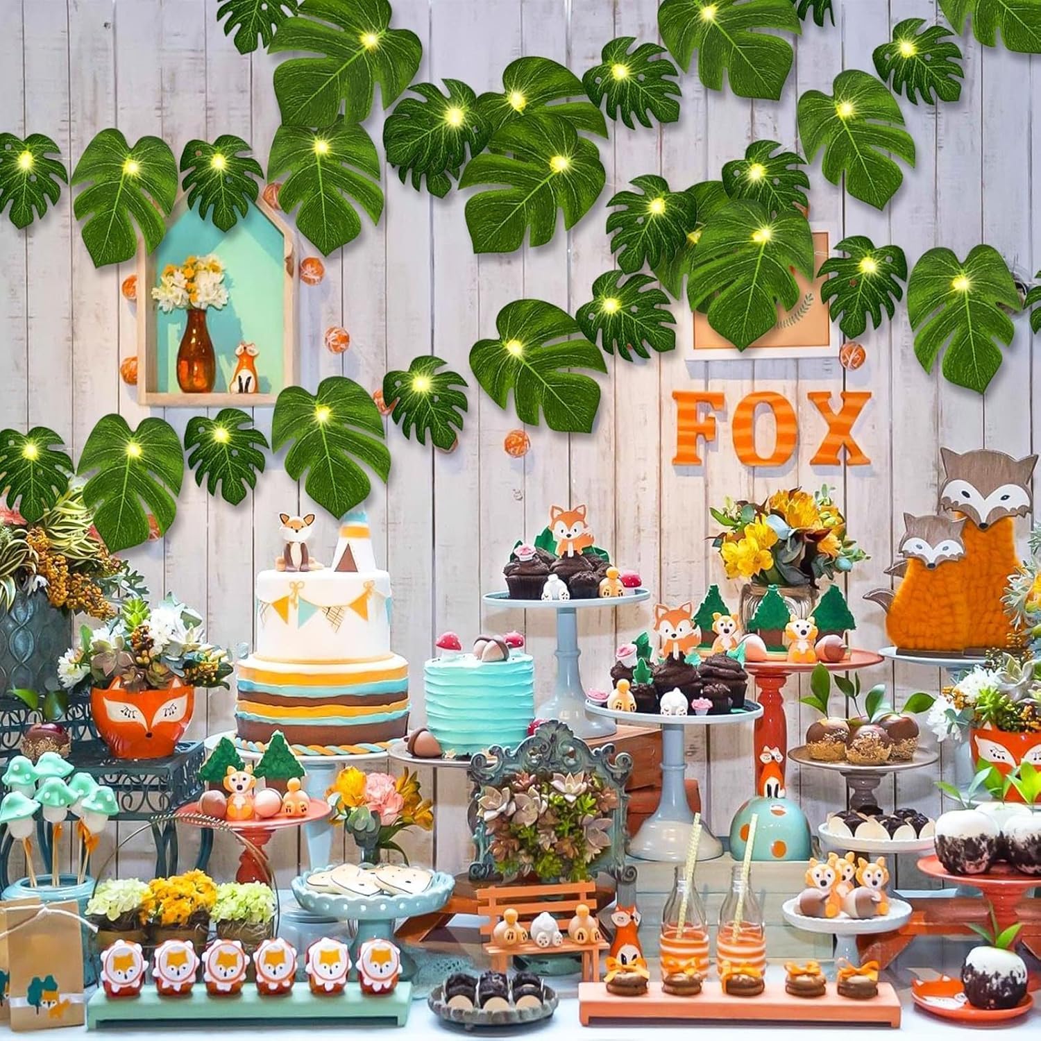 Flora Bunda Artificial Plants Cactus Set of 2 Artificial Succulent in 3