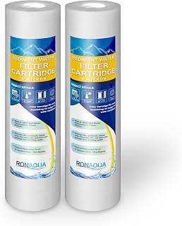 5 Micron Sediment Water Filter Cartridge 2 Pack Replacement Set WELL-MATCHED with P5, AP110, WFPFC5002, CFS110, RS14, WHKF-GD05