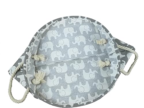 Miniatura 8 de Cesta de ropa sucia de elefante, plegable, impermeable, de lona, para la ropa sucia, linda canasta de dibujos animados para habitación de los niños,