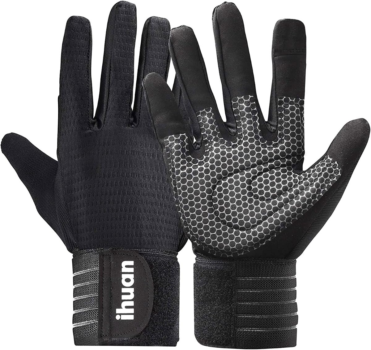 Workout Gloves for Men Full-Finger: Weight Lifting for Men, Gym Full Hand Gloves for Weightlifting, Deadlift