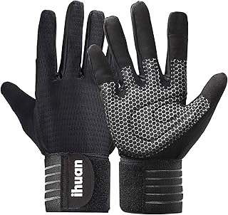 Workout Gloves for Men Full-Finger: Weight Lifting for Men, Gym Full Hand Gloves for Weightlifting, Deadlift