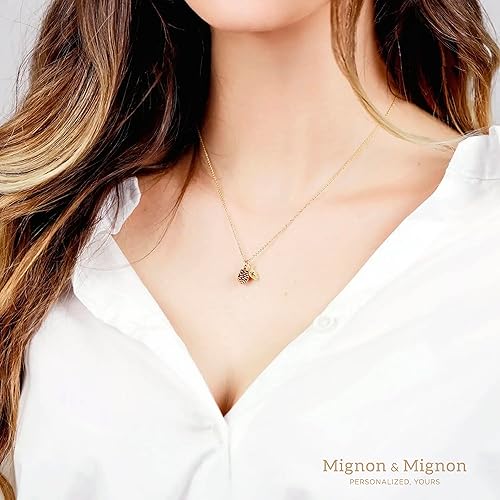 Miniatura 5 de MignonandMignon Silver Dainty Pinecone Nature Necklace Christmas Gift for Her Bridesmaid Jewelry -3PCN