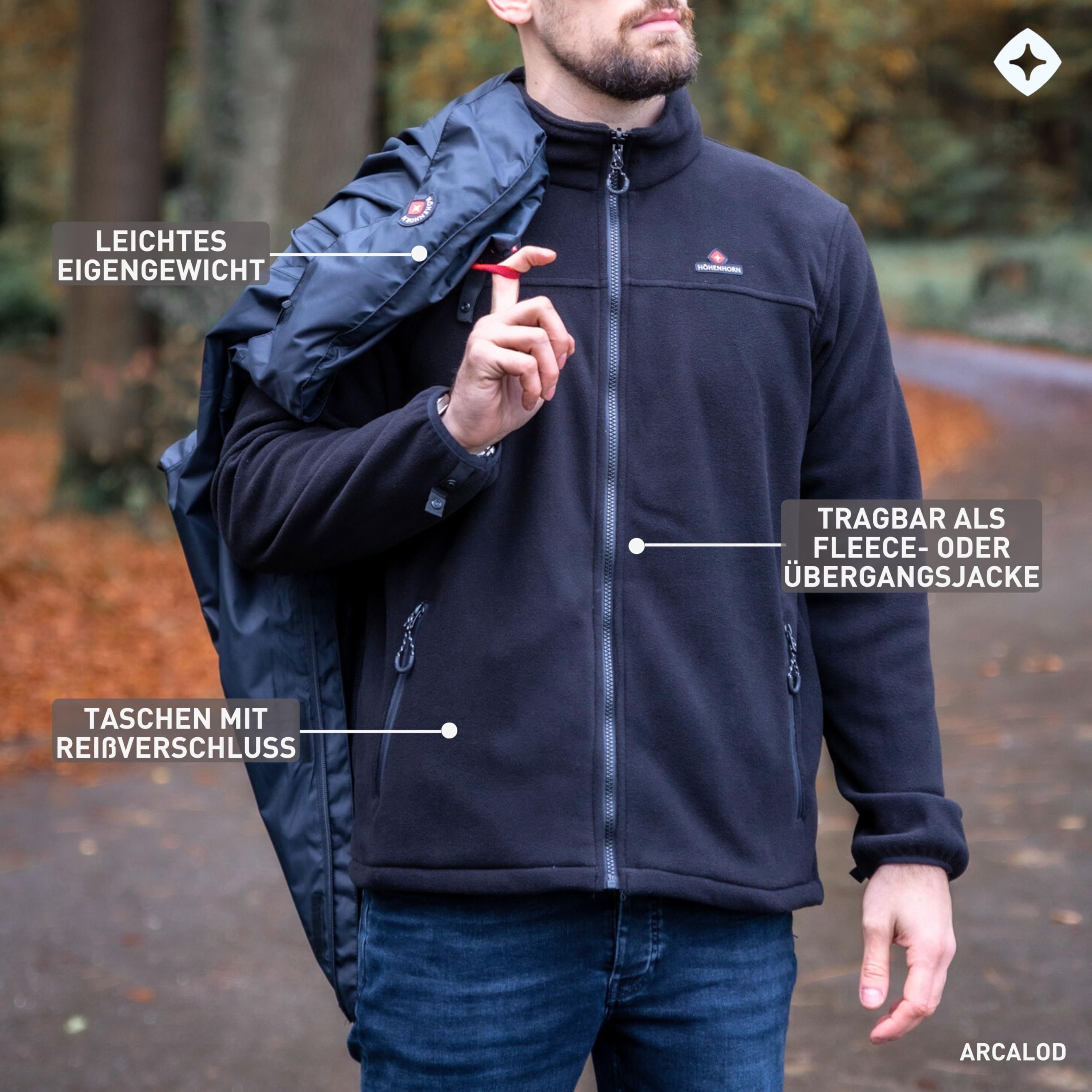 Höhenhorn Arcalod Pro Herren 3in1 Winterjacke Jacke Doppeljacke Wasserdicht
