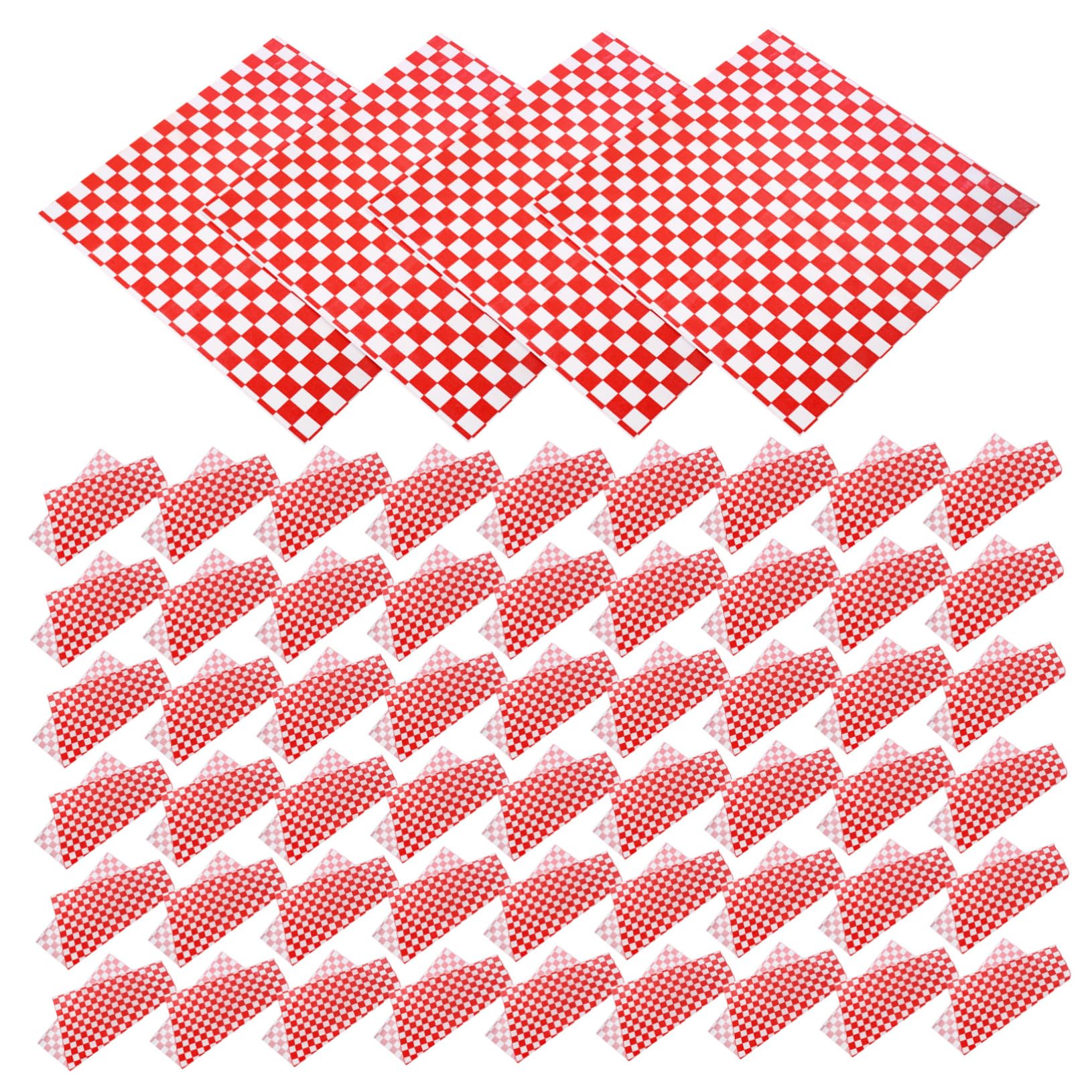 VICASKY 300pcs Fried Chicken Wrapping Paper Grease Burger and Pizza Paper for Food Storage Baking and present Wrapping Clean Cut Edges