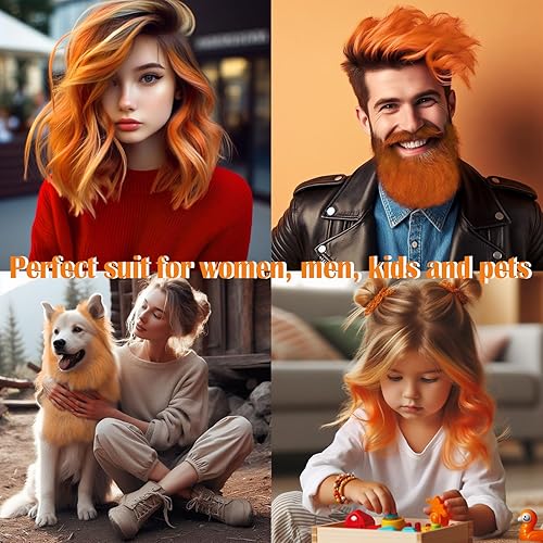 Miniatura 4 de Maydear Tiza para el cabello para niñas, tinte temporal lavable para el cabello, 6 unidades, peine de tiza no tóxico para niñas de 8, 9, 10, 11, 12,