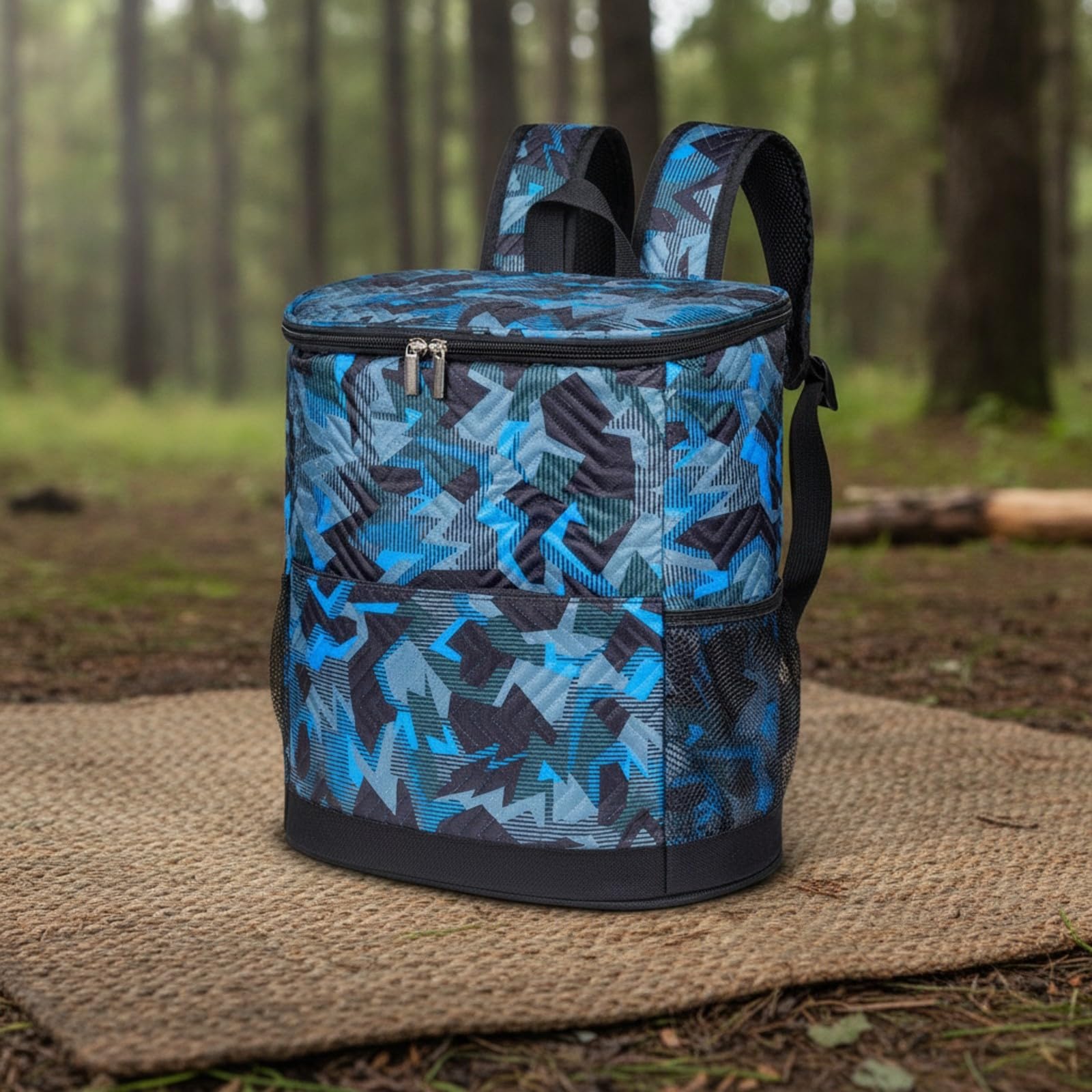 Mochila Enfriadora Práctica | Diseño Libres, Mochila Isotérmica con Bolsillo Frontal con Cremallera, Segura para Alimentos, Picnics, Camping, Negro