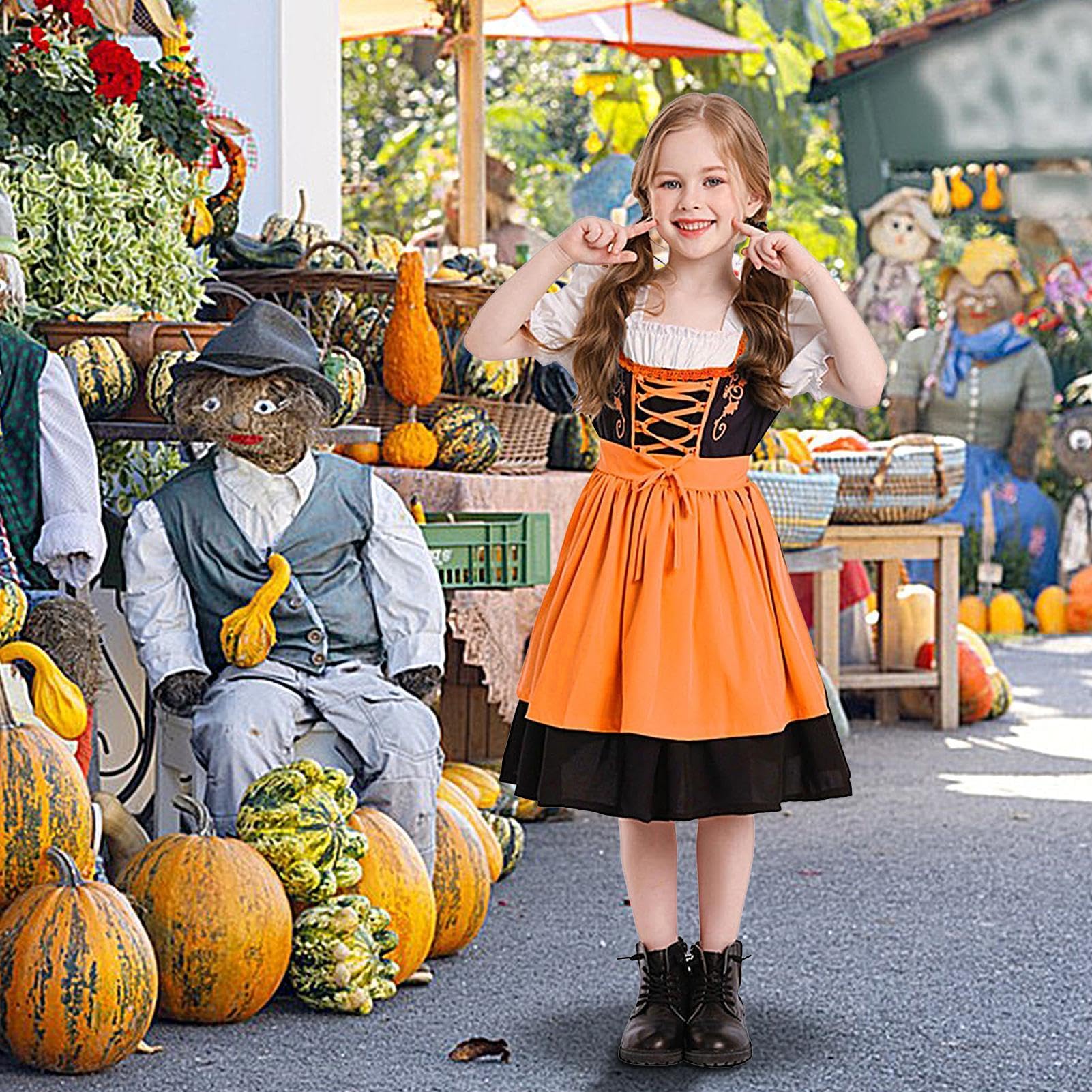 Oktoberfest sukienka vintage pokojówka cosplay Halloween fartuch stroje | Oktoberfest kostium fartuch do klubu, na wakacje, imprezę, na co dzień, na podróż, scenę, występ, odgrywanie ról