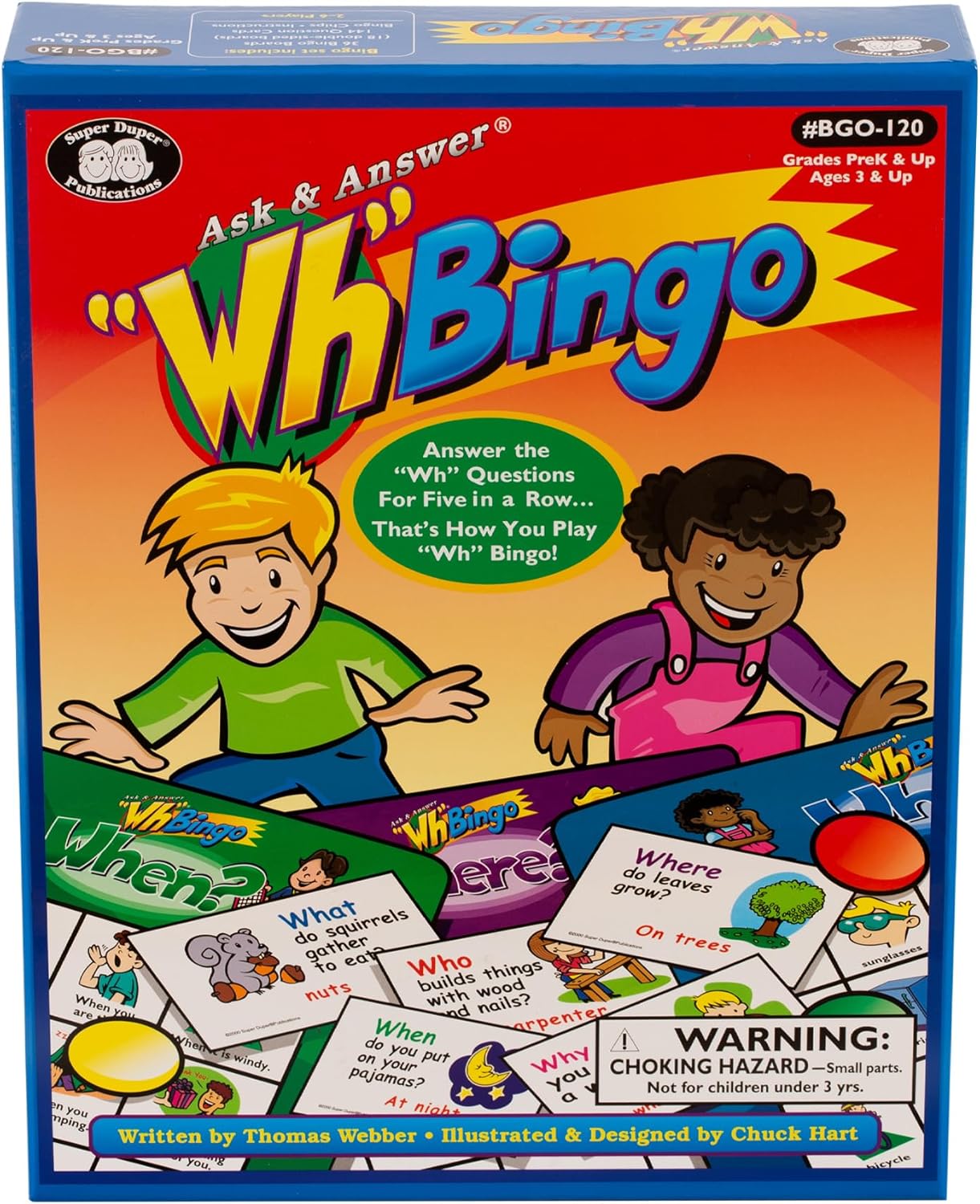 Super Duper Publications Ask & Answer® Wh Bingo Board Game