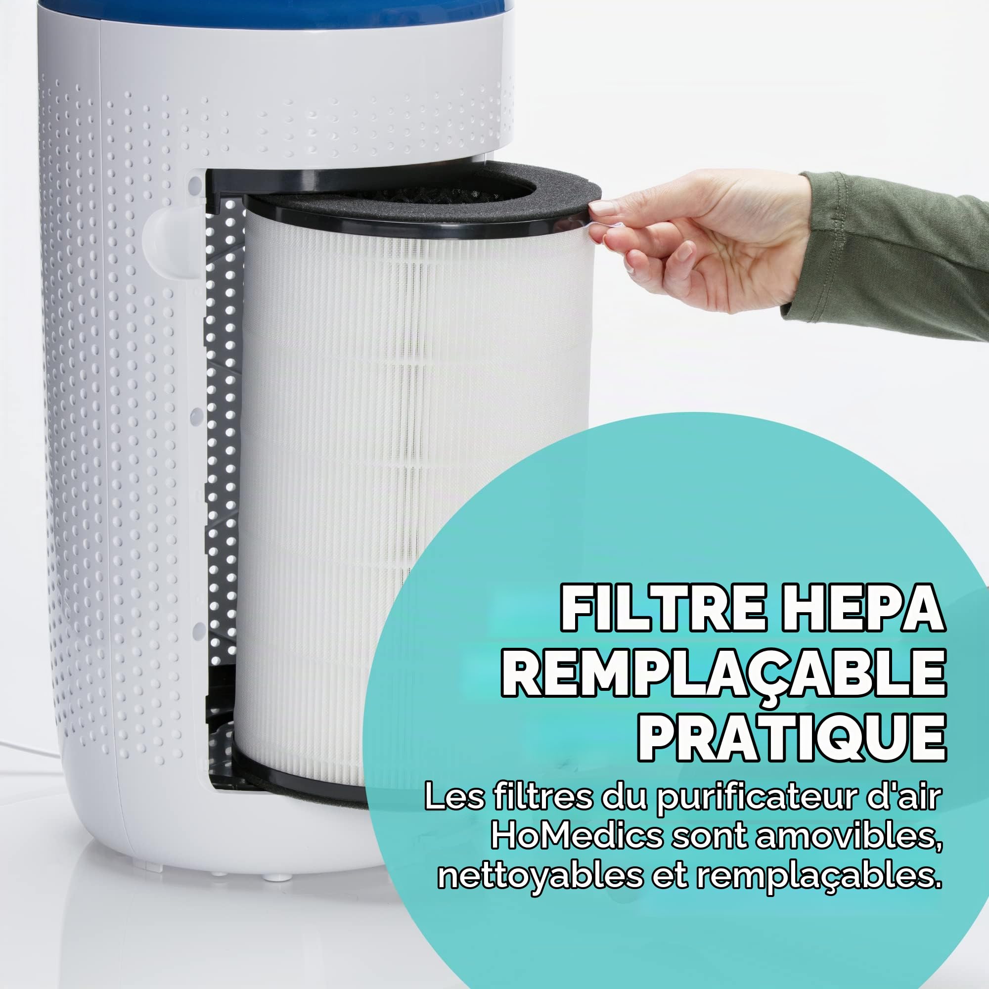 Homedics TotalClean 5-en-1 Deluxe Purificateur d'Air