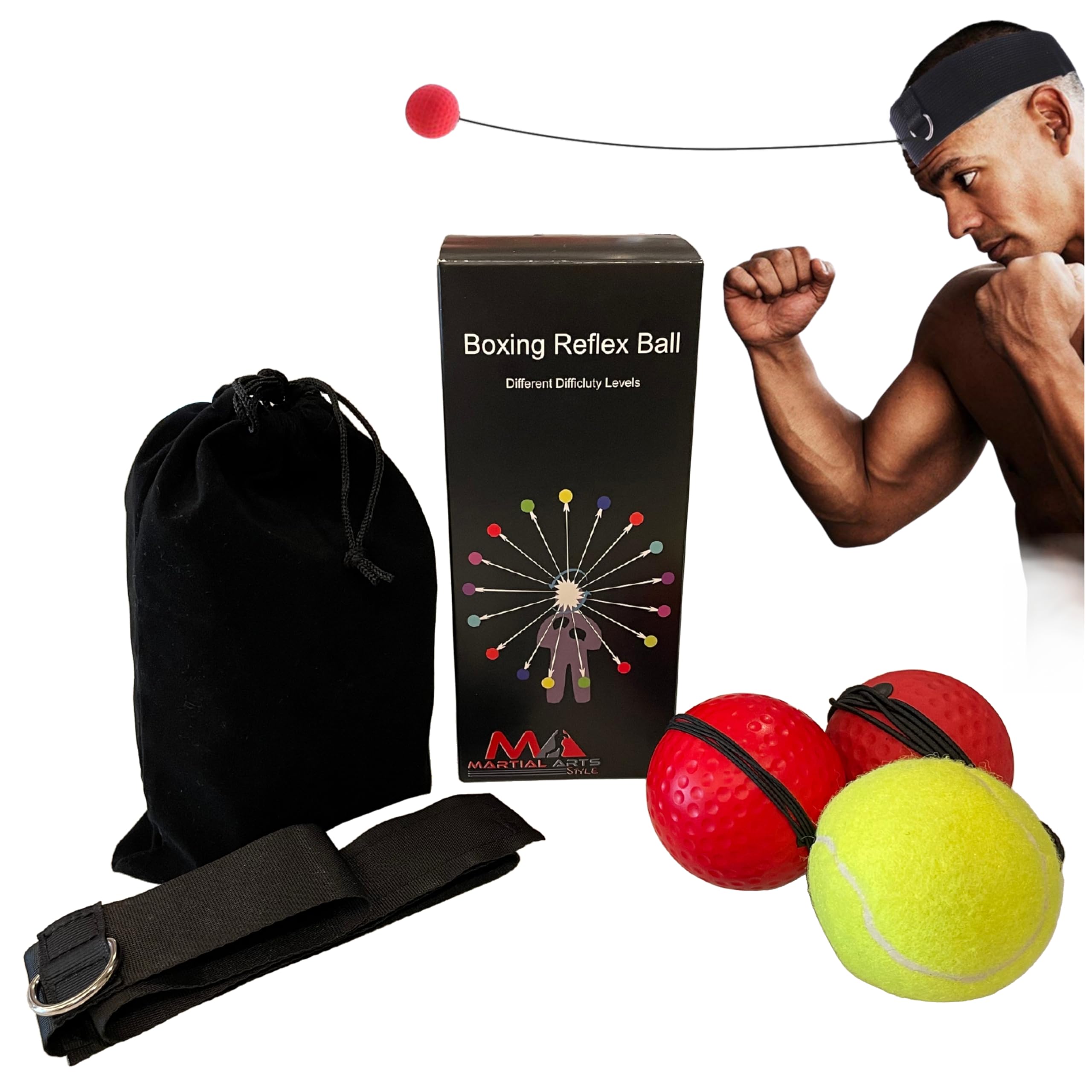 Fascia per palloni da boxe, attrezzatura per allenamento MMA per migliorare la velocità di punzonatura, la precisione e la coordinazione occhio-mano