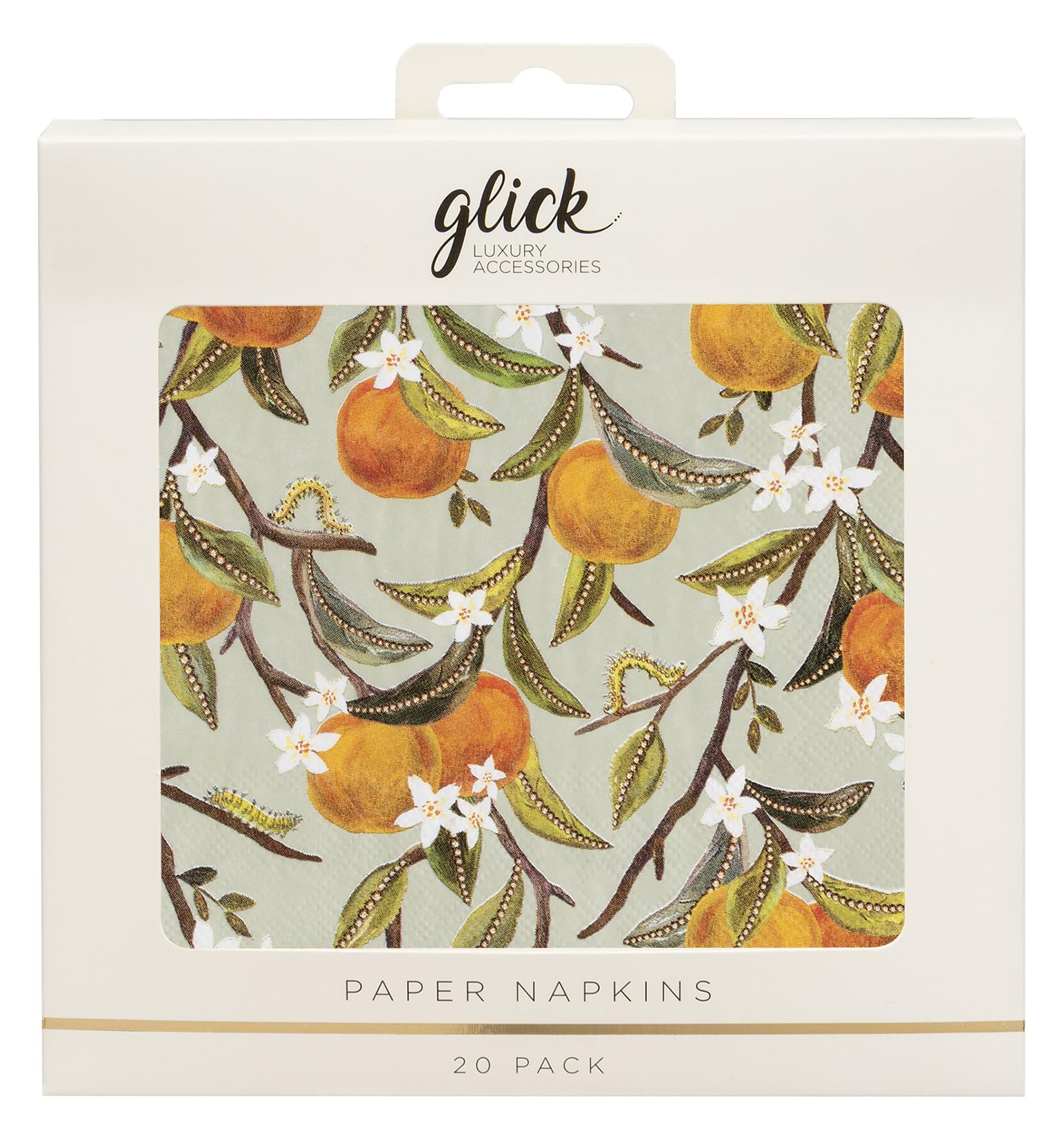 Glick Party Napkins - Orange Orchard - 33 x 33cm - Pack of 20