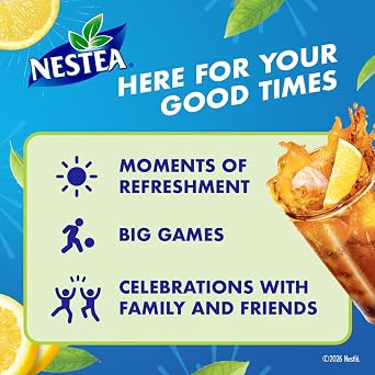 Nestea Original Canadian Lemon Iced Tea Mix Jumbo Can 2.2 Kilogram 122 Servings Imported from Canada