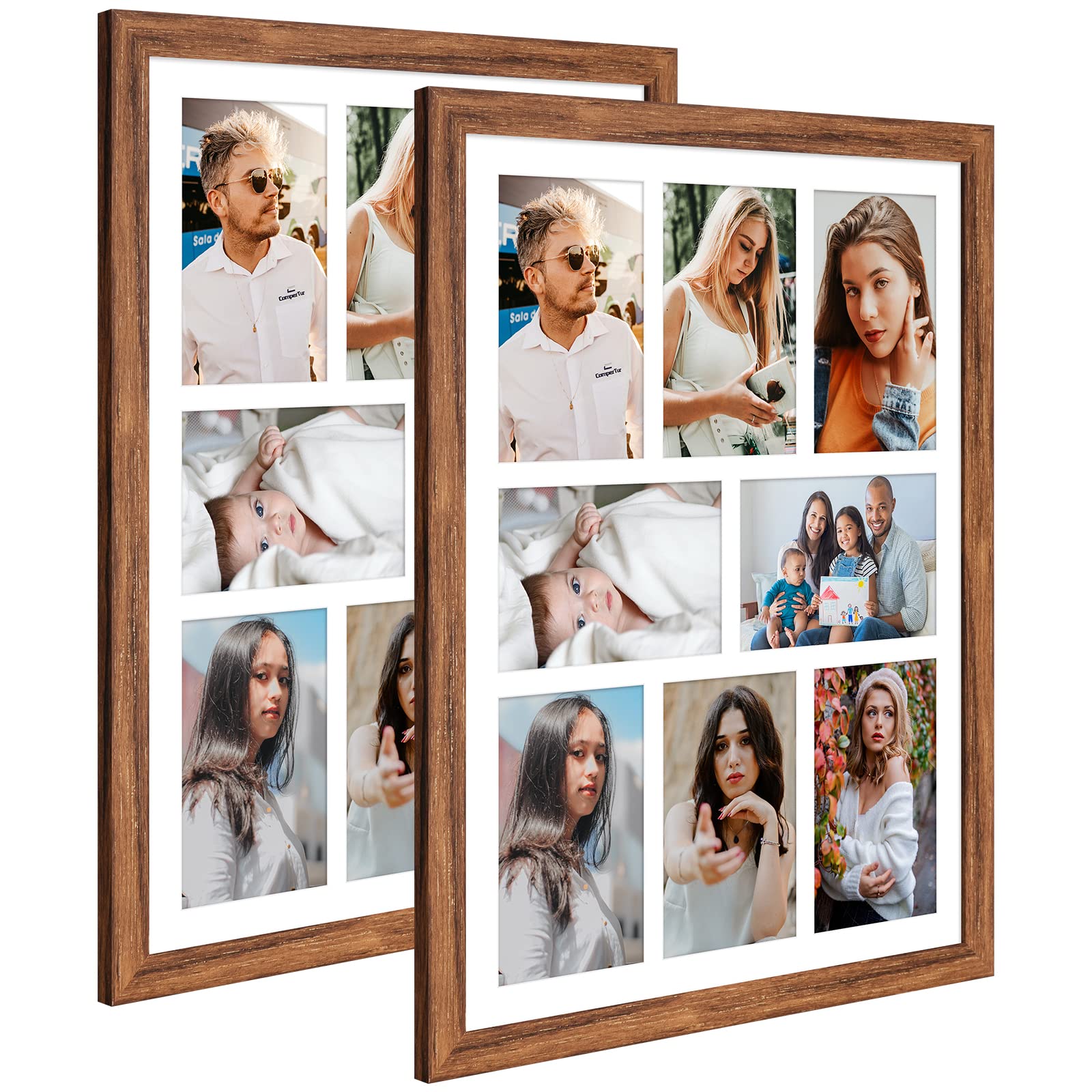 Amazon.com - KSROECUD 13x17 Collage frame with 8 Openings 4X6
