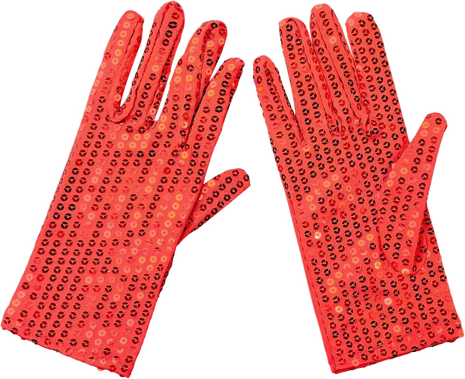 Sequin Glove, Sparkle Bling Performance Gloves for 80s or 90s Dress Up & Rave Party & Halloween or Punk L-P-S-T1