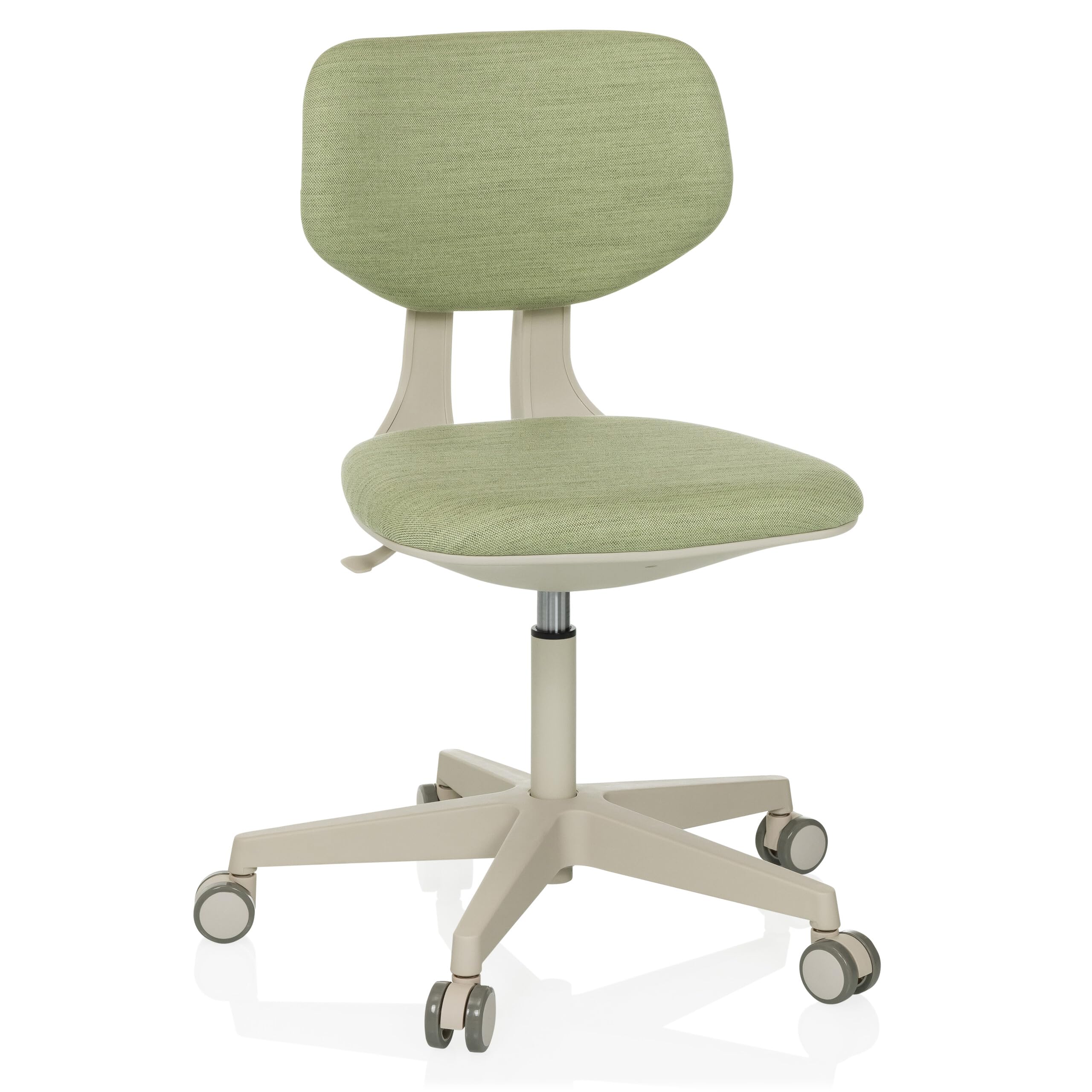 HJH Office sedia girevole per bambini con schienale regolabile in altezza KID CLASSIC Sedia da scrivania per bambini da 6 a 12 anni, verde