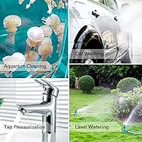 Vista 7 de VIVOSUN Bomba de Transferencia de Agua de 115V, Bomba Eléctrica Portátil de Utilidad de 1/10HP 330 GPH con Interruptor de Encendido/Apagado y Kit