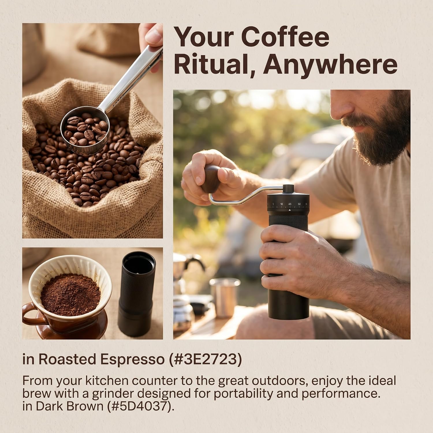 Manual Coffee Grinder for Travelers & Coffee Lovers Manual grinder