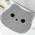 Bathroom Rug - Bathroom Mat,Black Cat Bath Mat,20x22inch | Non Slip Bath Mats for Bathroom Kitchen Bedroom,Home Decorations Gifts