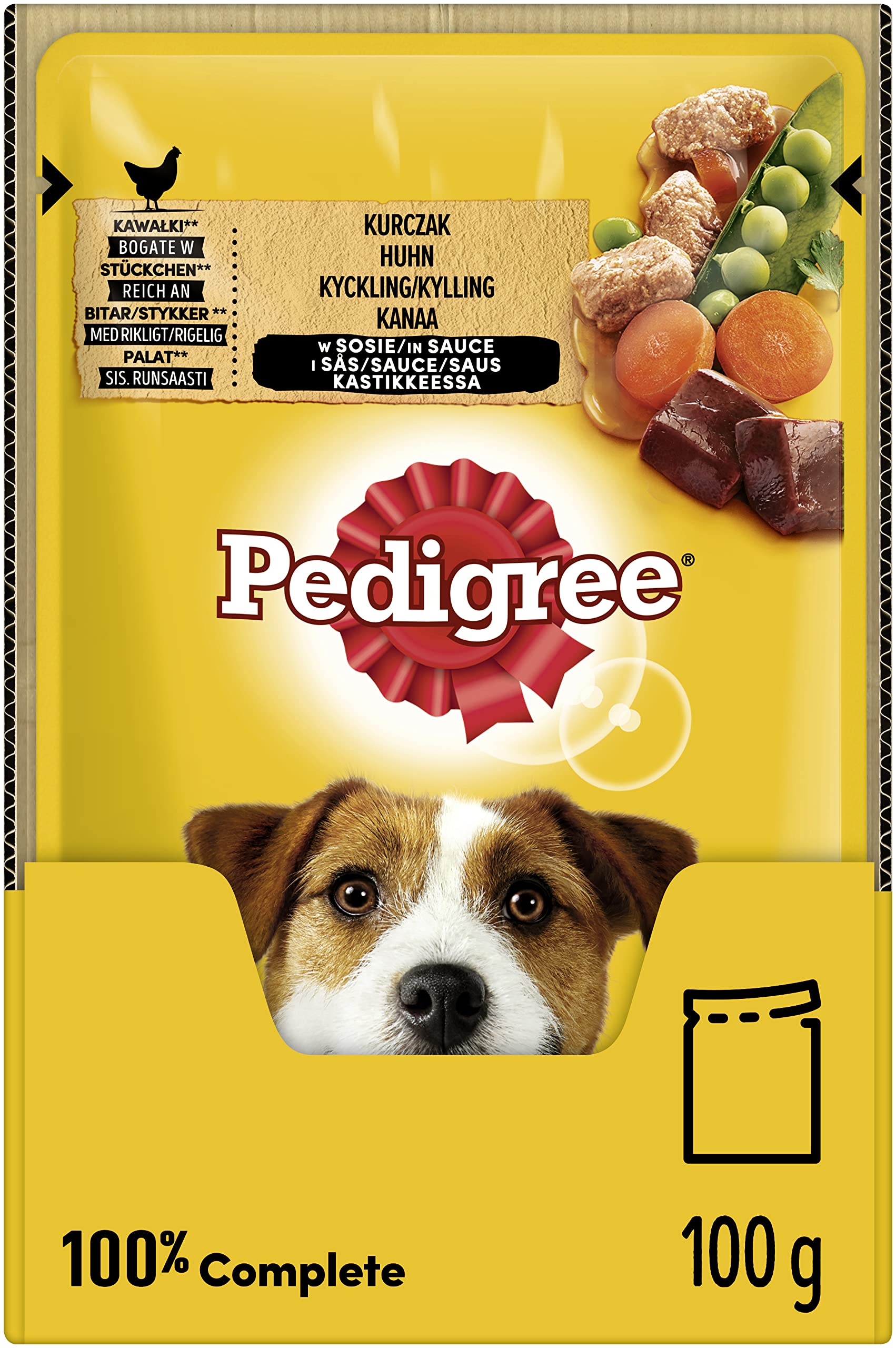 Pedigree Vital Protection Sachets de nourriture pour chien avec poulet et légumes en sauce 24 x 100g