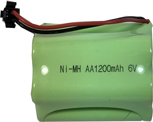 Batería recargable AA Ni-Mh de 6V 1200mAh con enchufe SM 2P