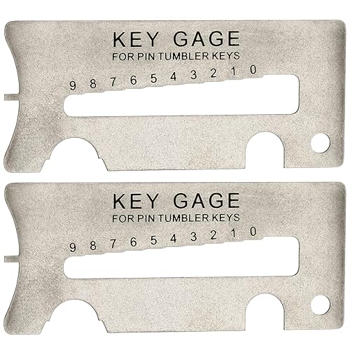 Kingdder 2 Pack 40-104 Key Gauge Gray Keying Tool Key