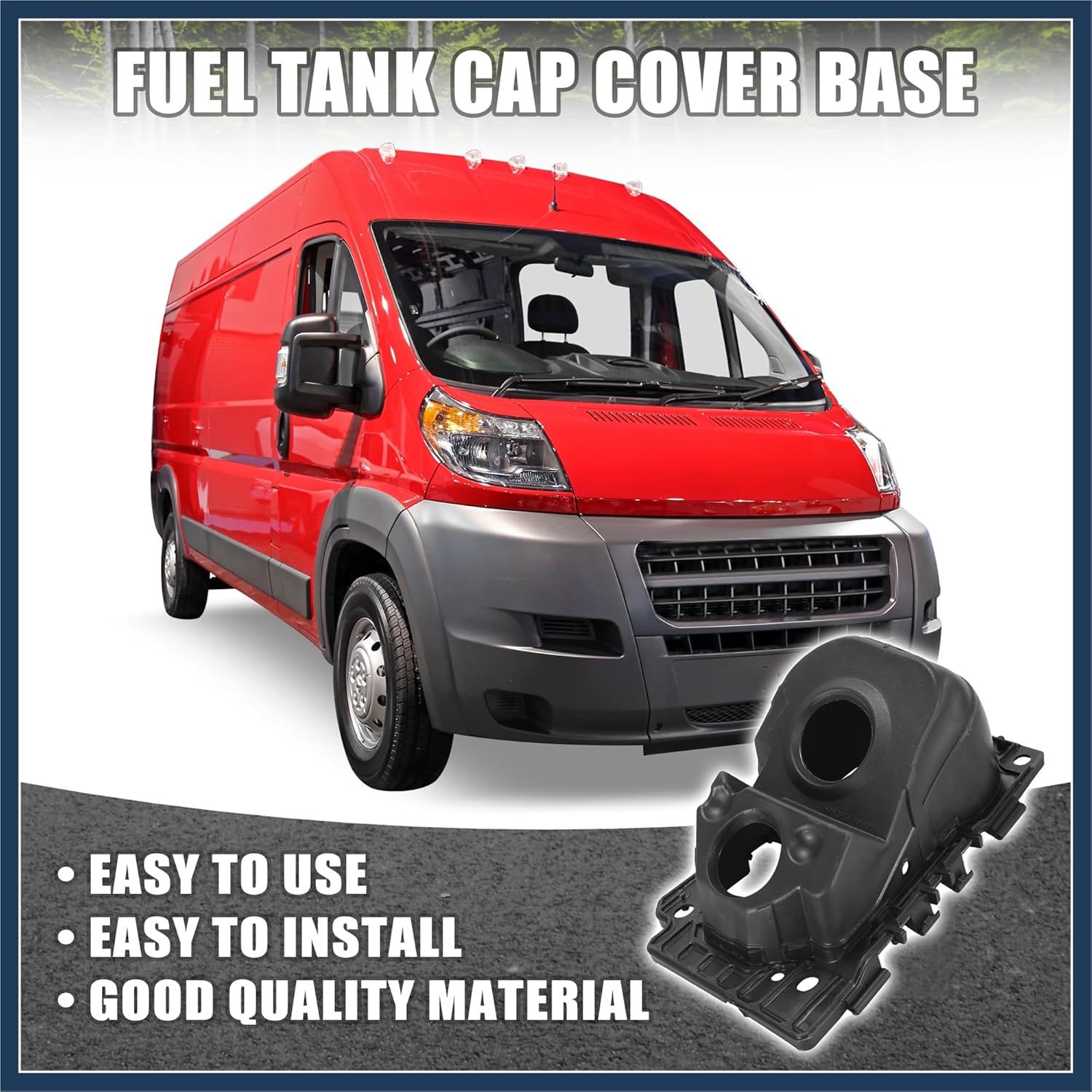 68169762AC Car Fuel Filler Door Housing Pocket for Ram Promaster 1500 2500 3500 2014 2015 2016 2017 2018 2019 Stylish Design