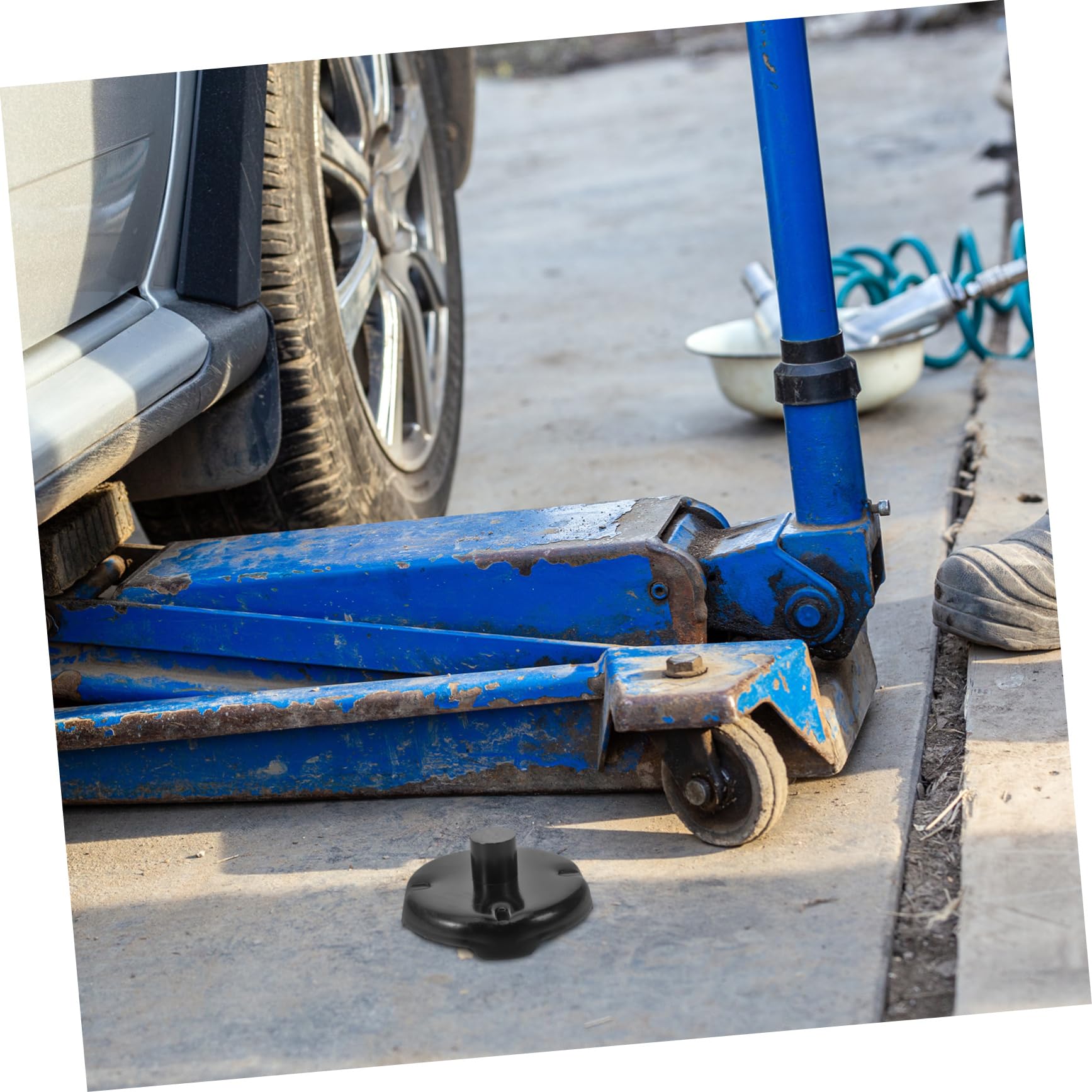 CHILDWEET Adattatore Per Martinetto Idraulico Supporto Stabile Per Lavori Auto Design Compatto e Leggero Capacità Di Carico Eccellente Facile Da Trasportare e Utilizzare