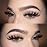 Geeneiya Mink Lashes Natural Look 5D Fasle Eyelashes Wispy Cat Eye Lashes Pack Long Volume Strip Lashes that Look Like Extensions