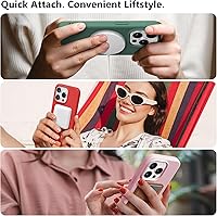 Vista 430 de GONEZ Funda de silicona para iPhone 15 Pro Max, compatible con Magsafe, protector de cámara + protector de pantalla, forro de microfibra suave Negro