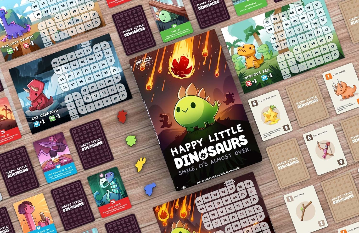 TeeTurtle Happy Little Dinosaurs - TEEHLD01ES, Gioco di Carte- versione spagnola