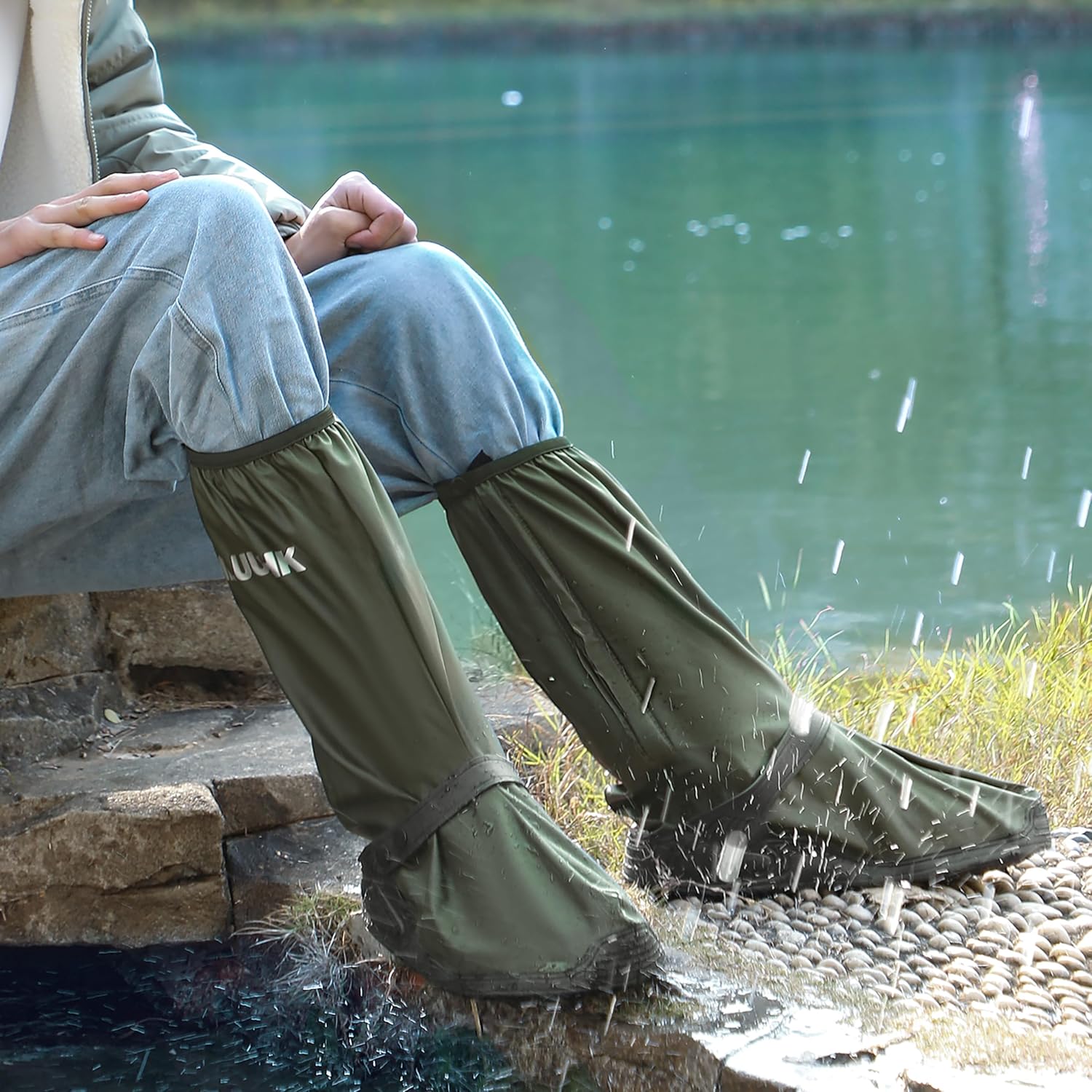 Rain Shoe Covers, Reusable Waterproof Rain Cover for Shoes, Non-Slip PVC Snow Boot Covers for Men and Women - Image 8