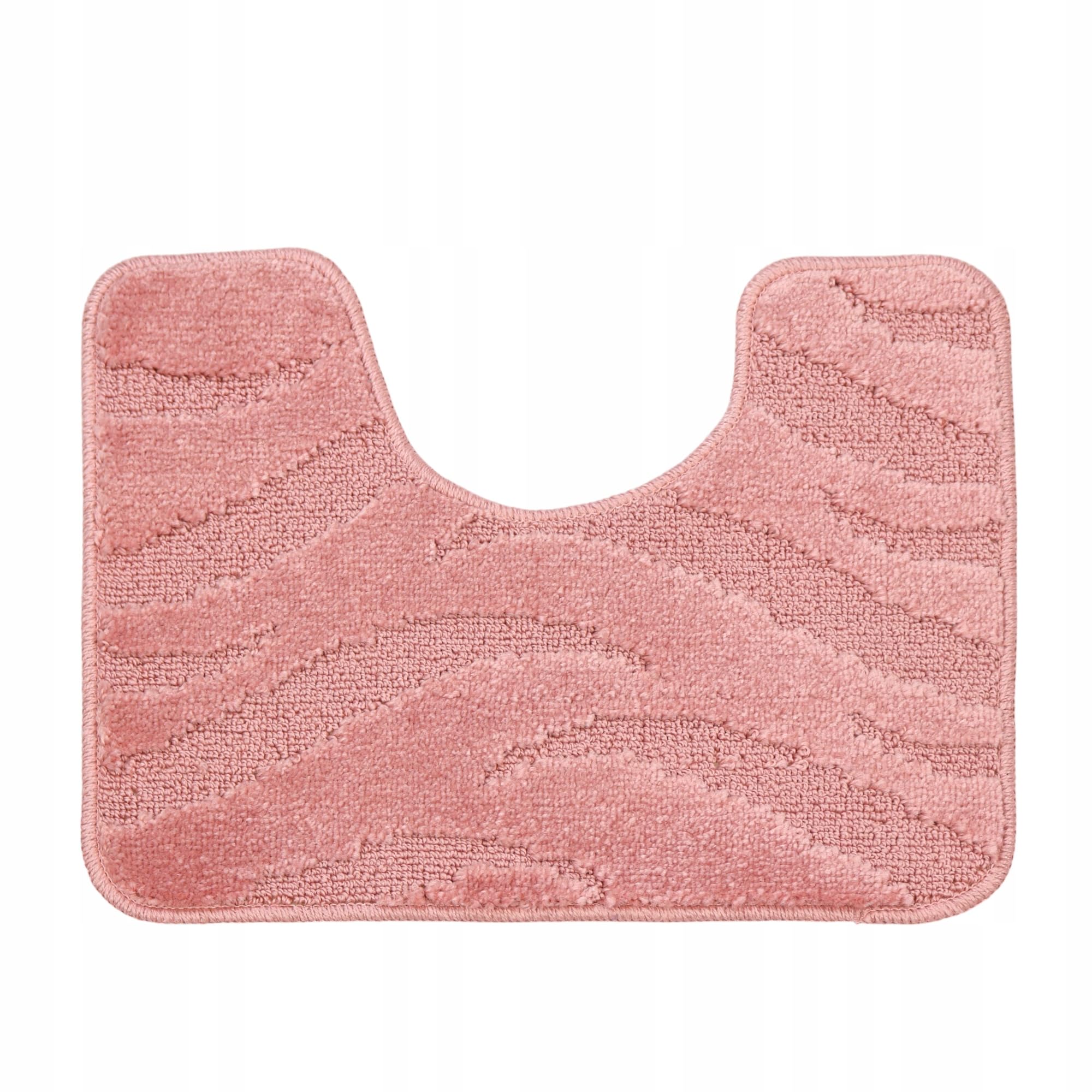 Badteppich Set 3-TLG. Rosa & Grau – rutschfest & Weich, Badematte für Badezimmer Teppich 50x80 cm & 50x40 cm - Ideal für Fußbodenheizung