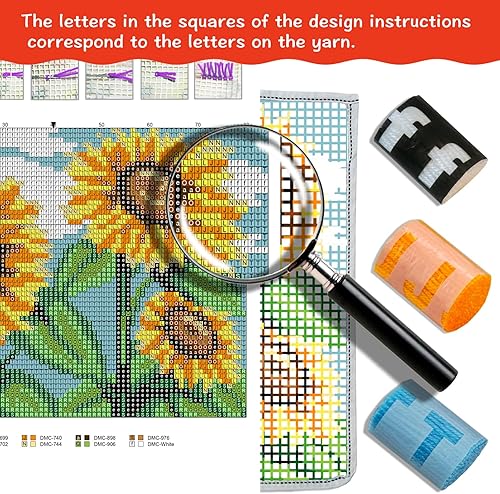 Miniatura 2 de YP Kits de ganchos de pestillo para niños y adultos, para manualidades, manualidades, decoración del hogar, festivales, regalos, 20.5 x 15 pulgadas
